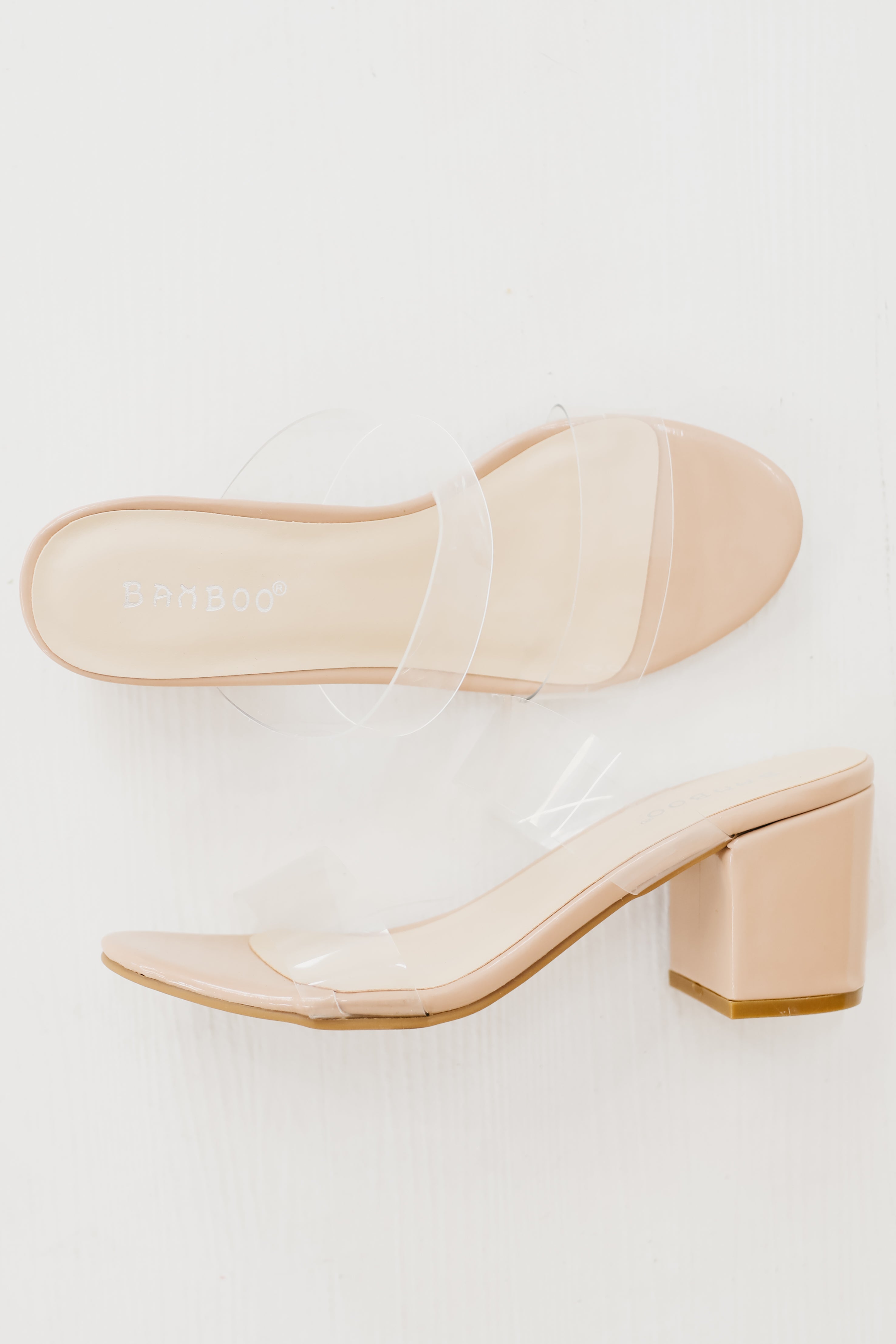 The Highlight Clear Strap Block Heel  - FINAL SALE