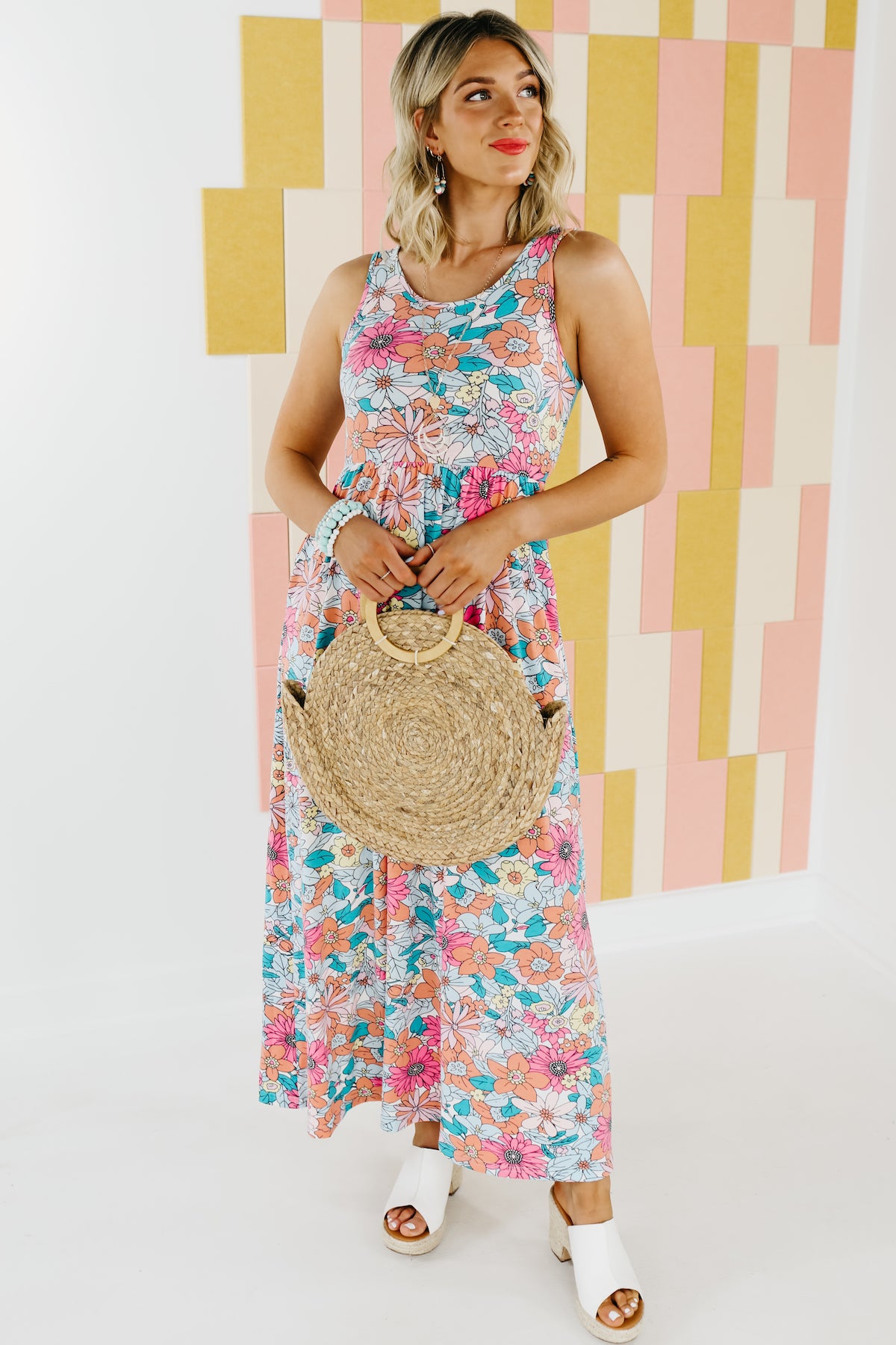 The Sergio Floral Sleeveless Maxi Dress - FINAL SALE