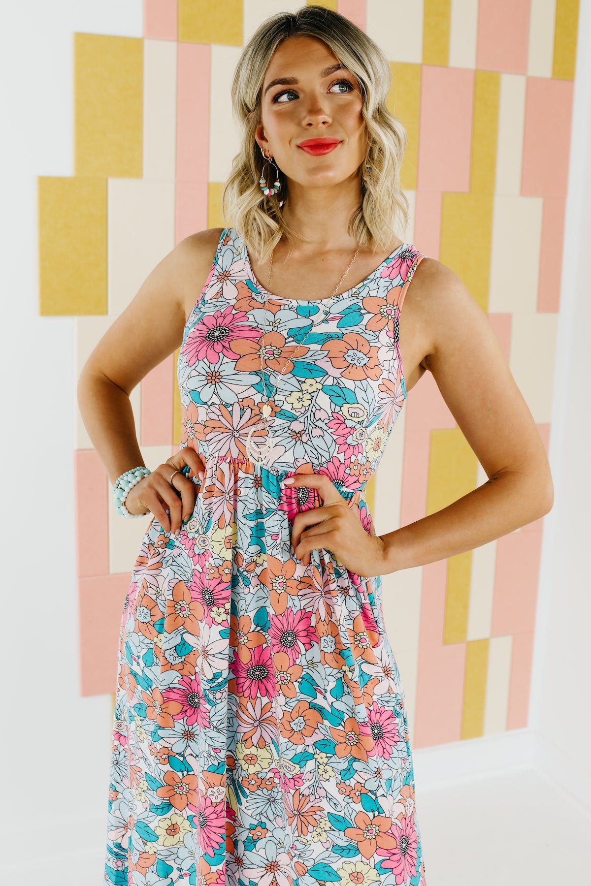 The Sergio Floral Sleeveless Maxi Dress - FINAL SALE