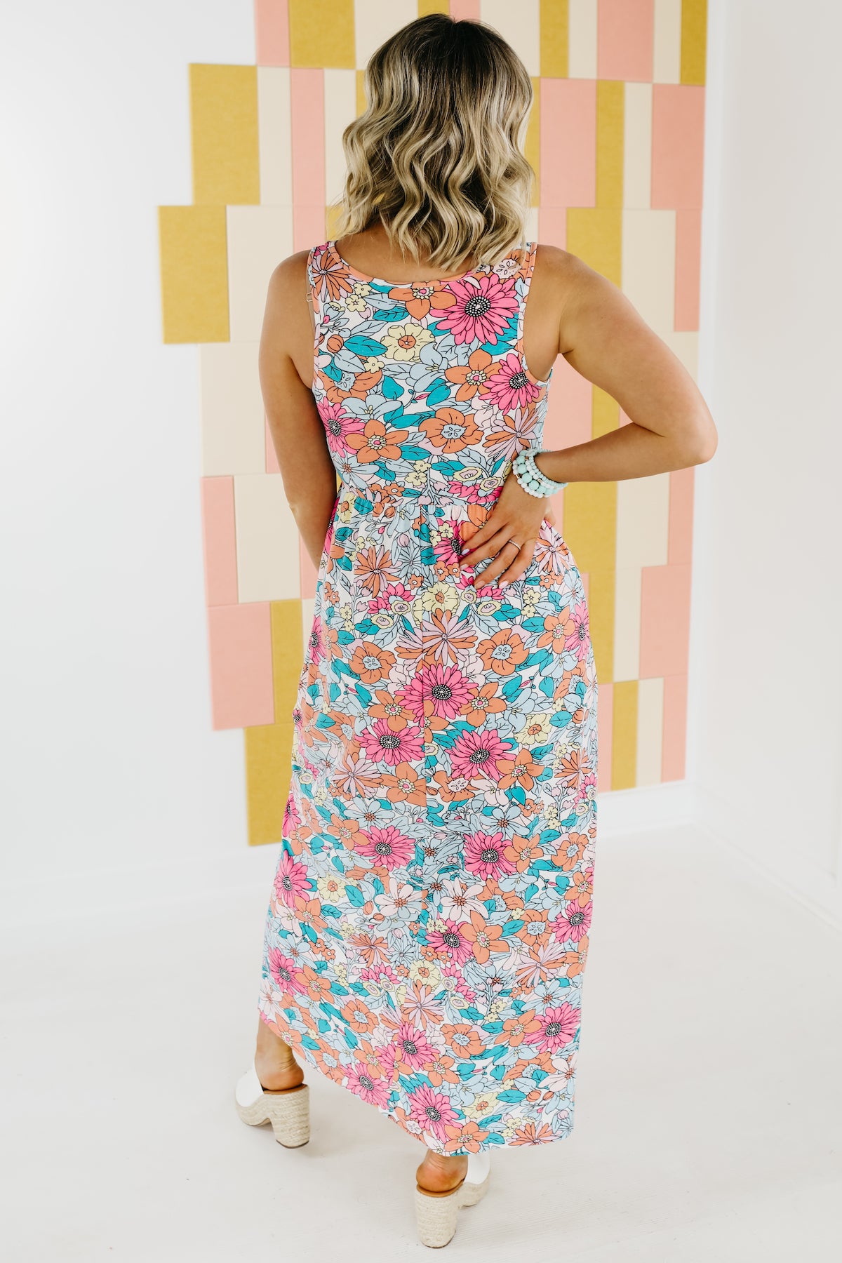 The Sergio Floral Sleeveless Maxi Dress - FINAL SALE