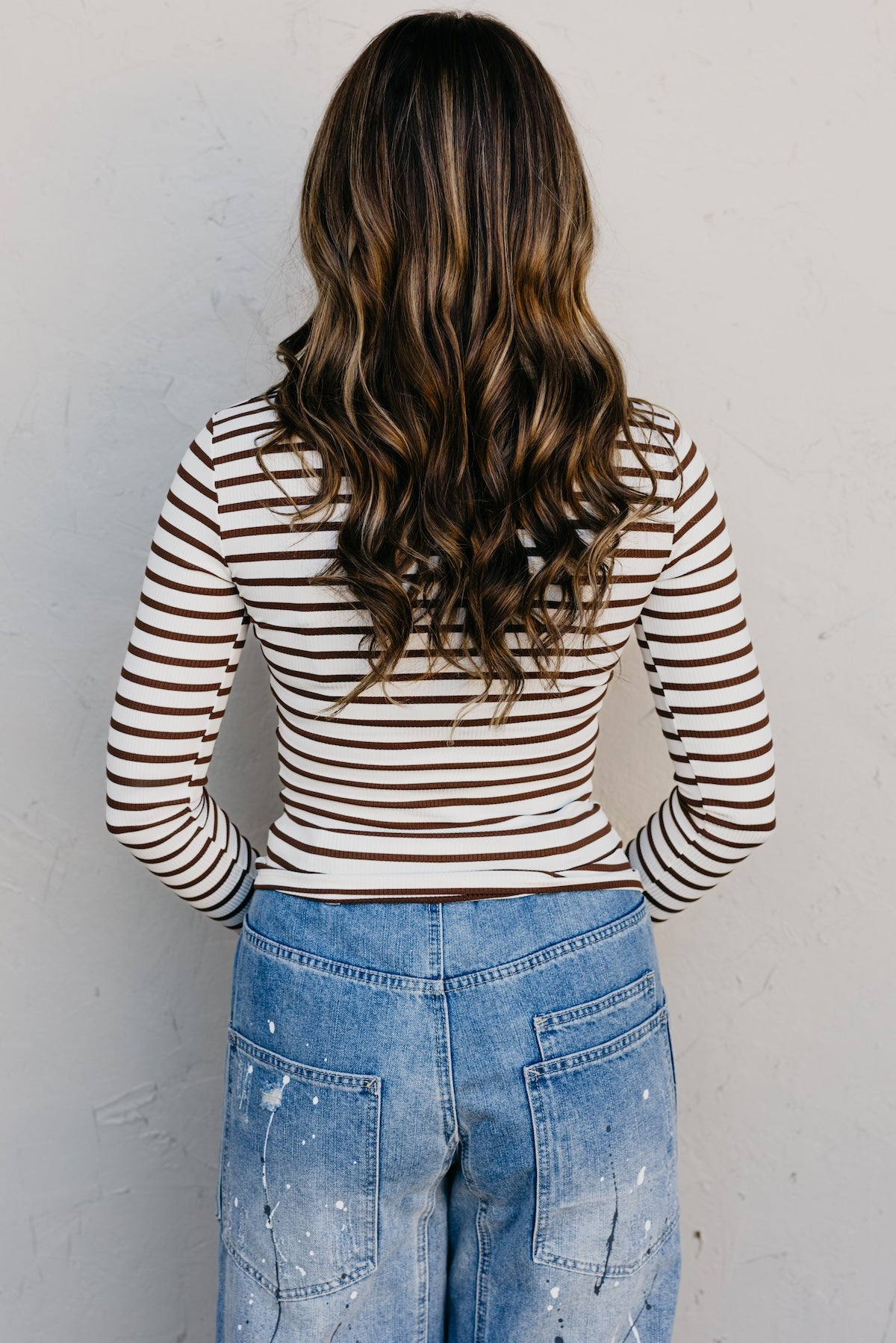 The Seattle Stripe Snap Henley Top