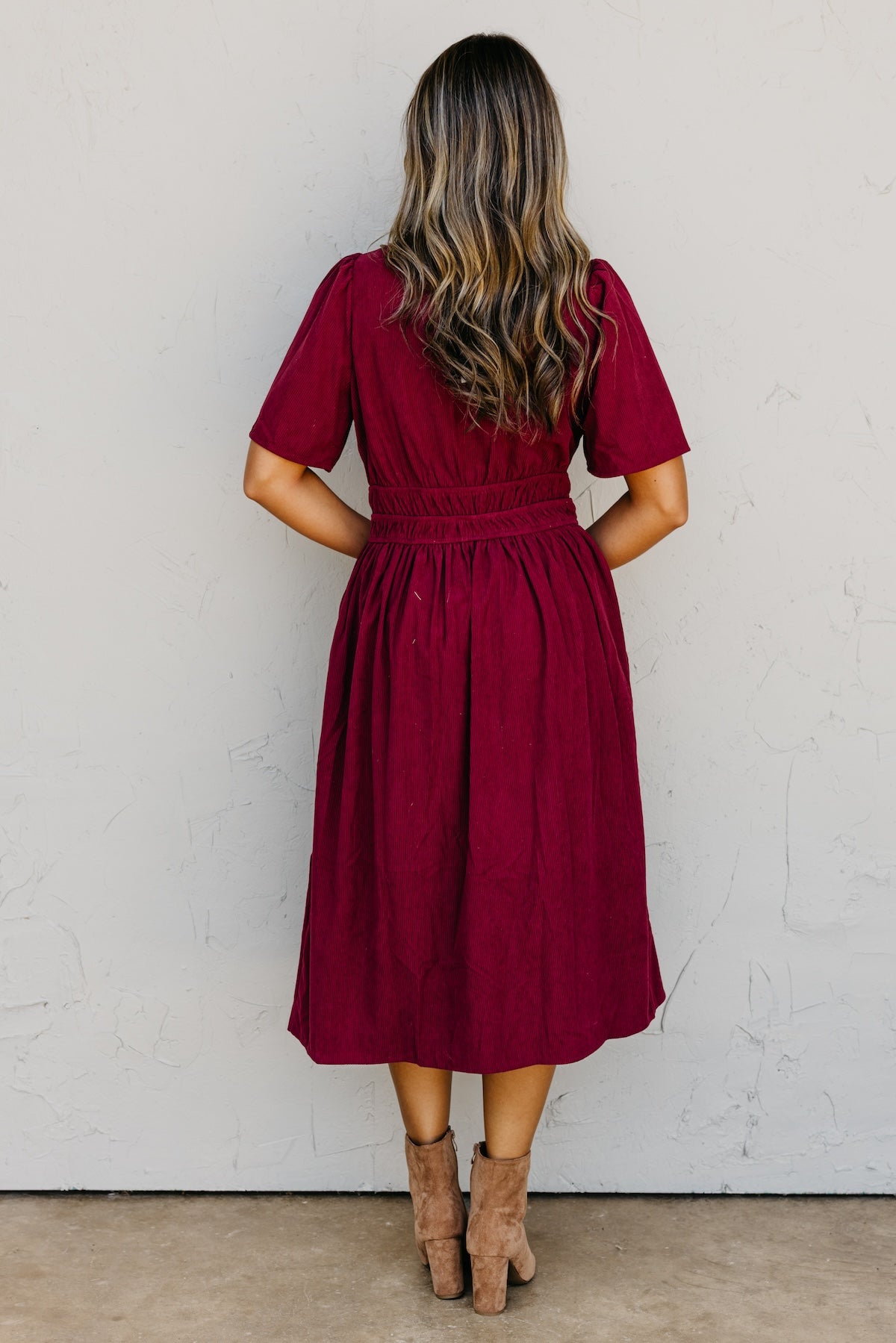 The Marcella Corduroy Midi Dress