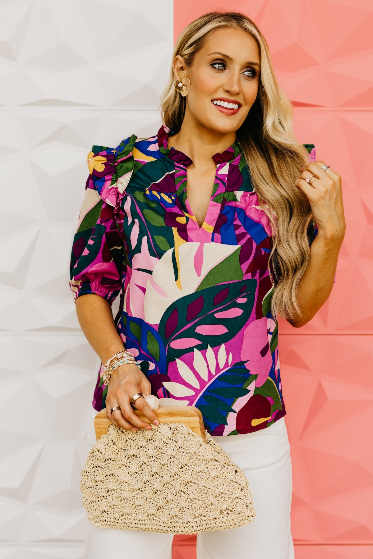 The Cyrus Floral Poplin Top