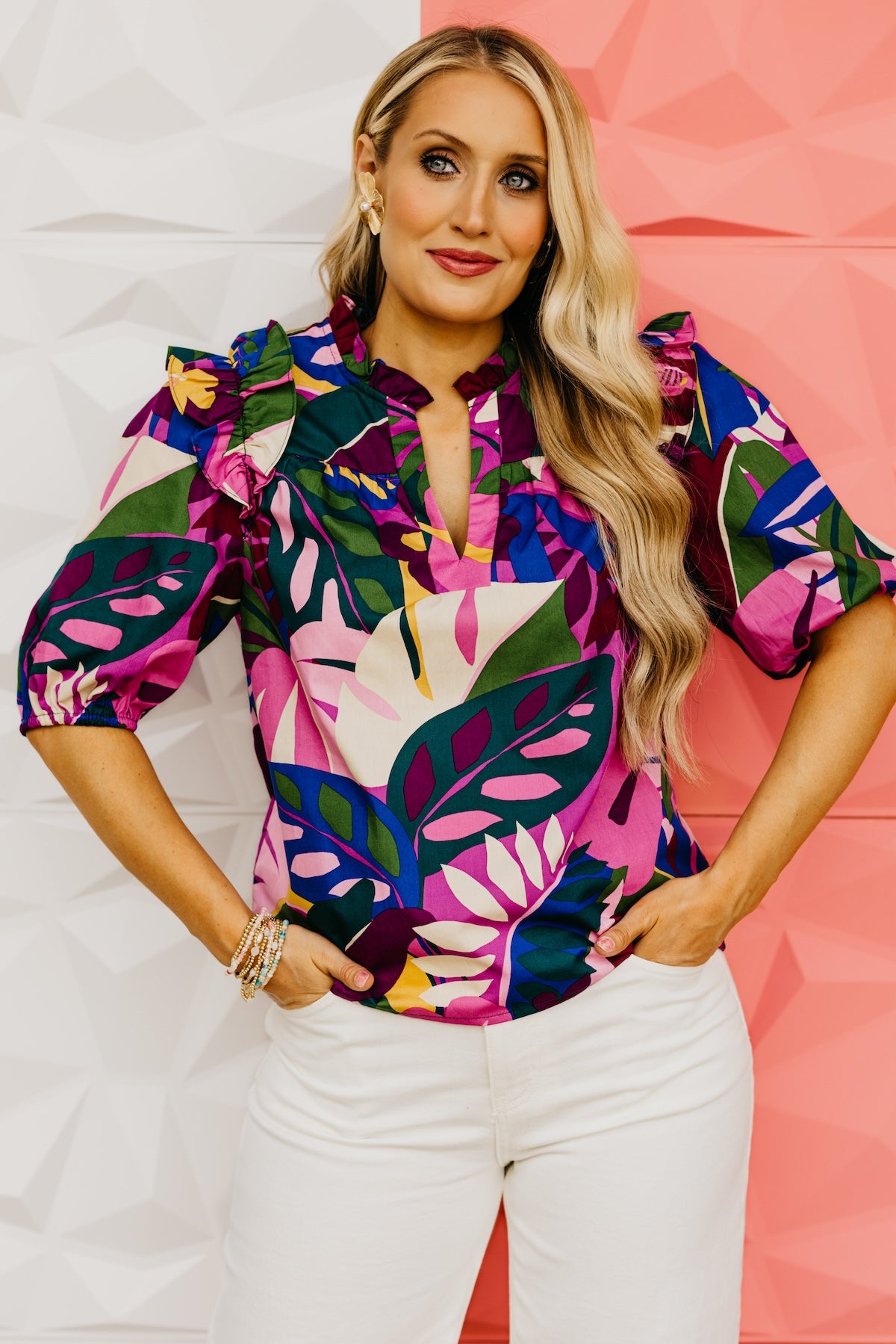 The Cyrus Floral Poplin Top