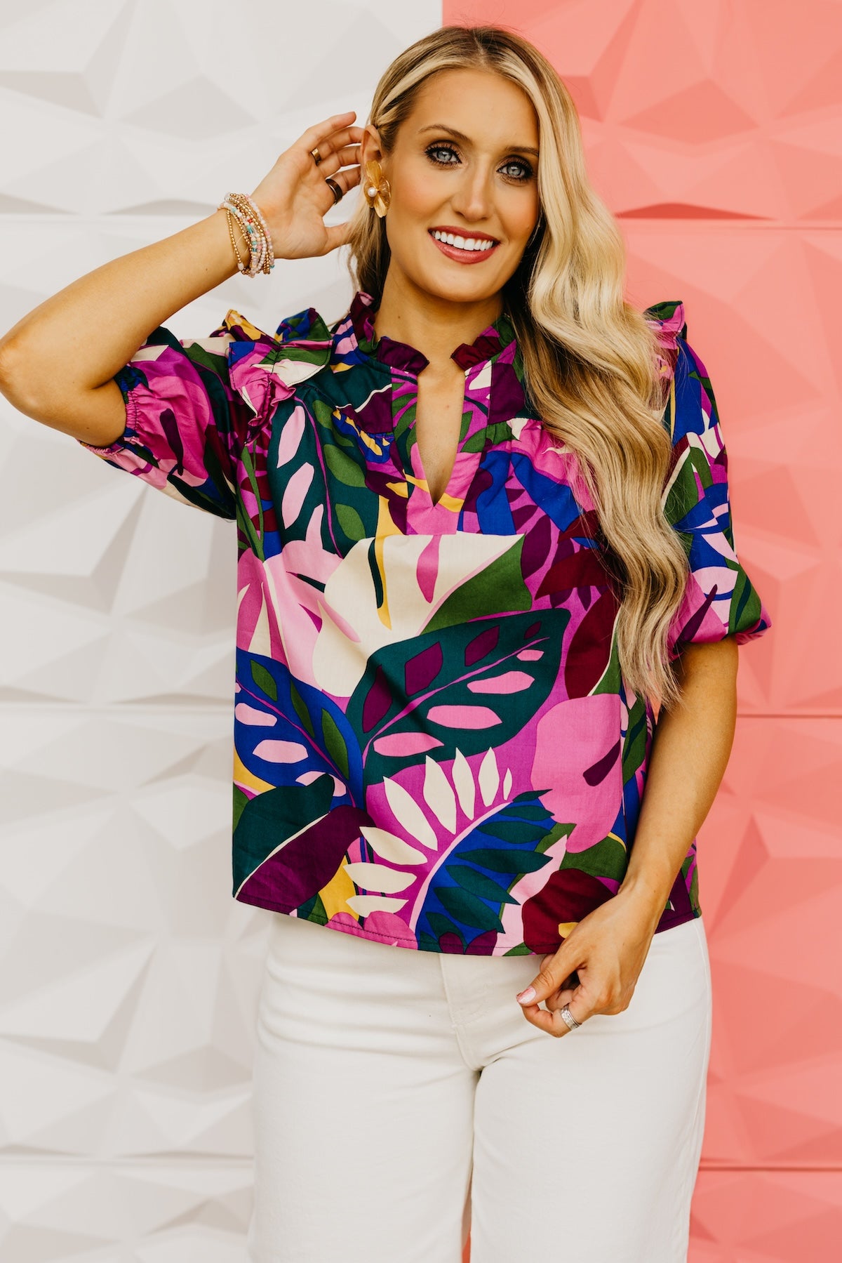 The Cyrus Floral Poplin Top