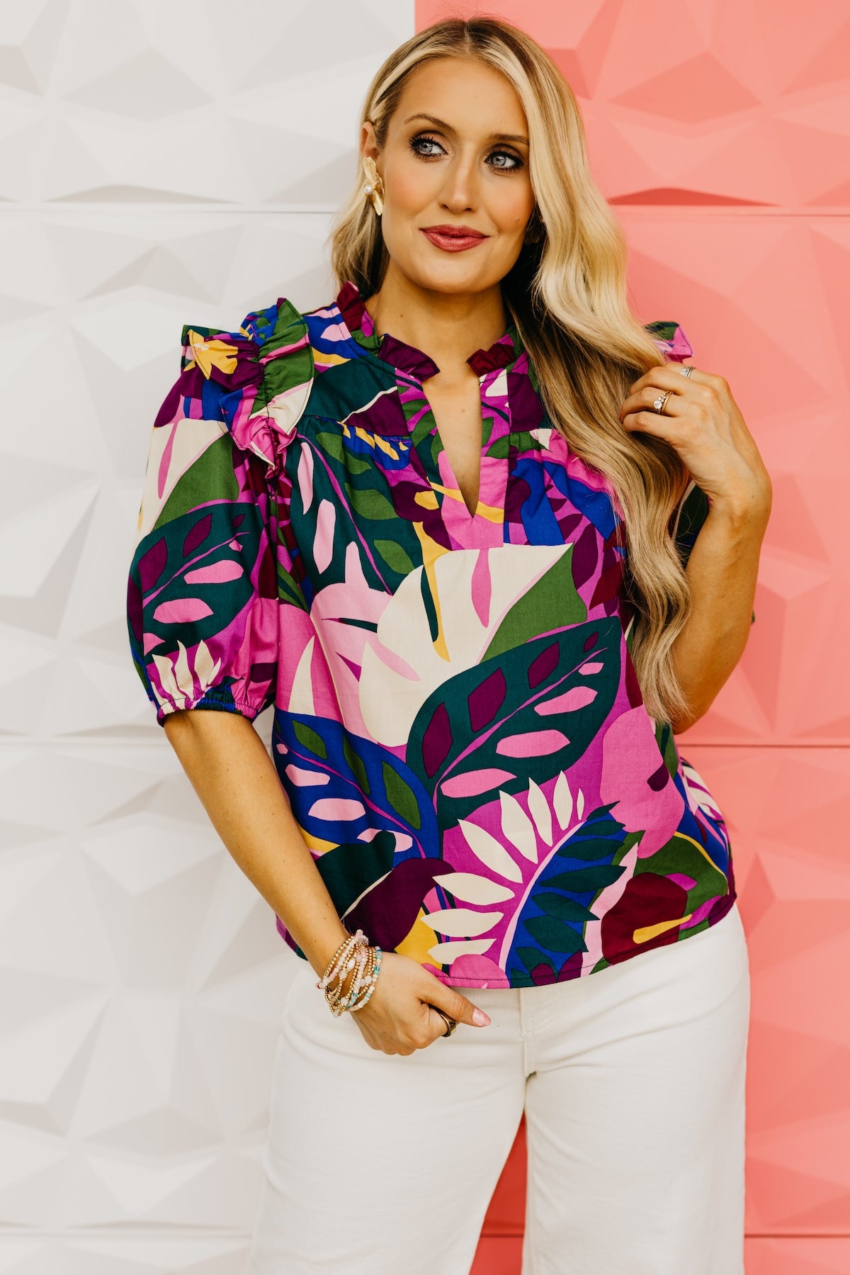 The Cyrus Floral Poplin Top