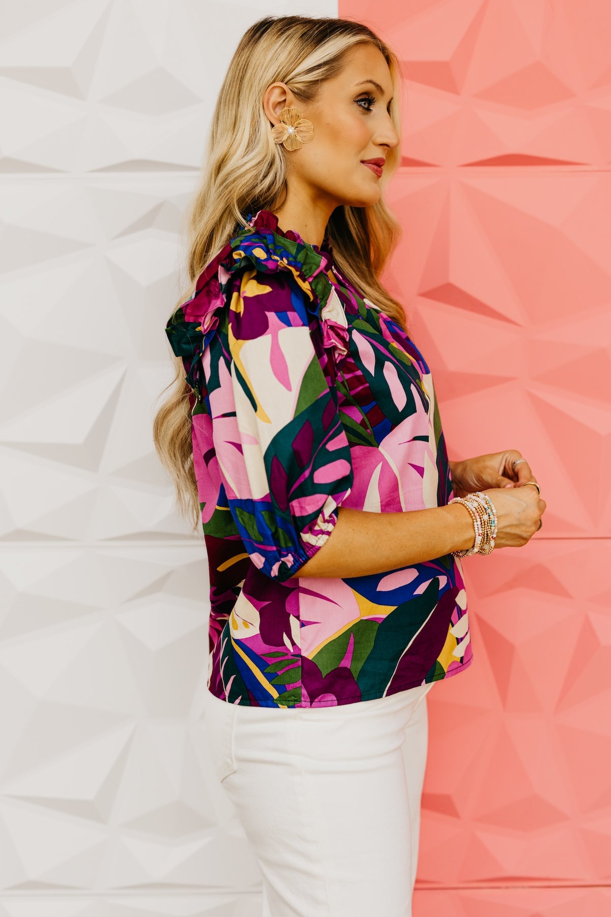 The Cyrus Floral Poplin Top