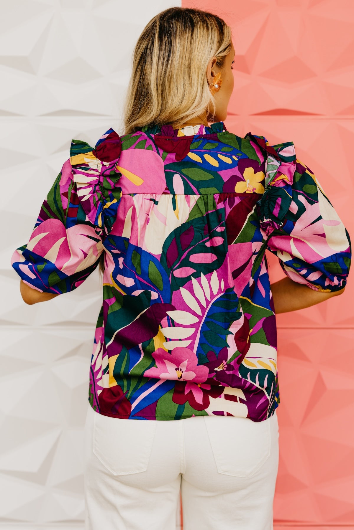 The Cyrus Floral Poplin Top