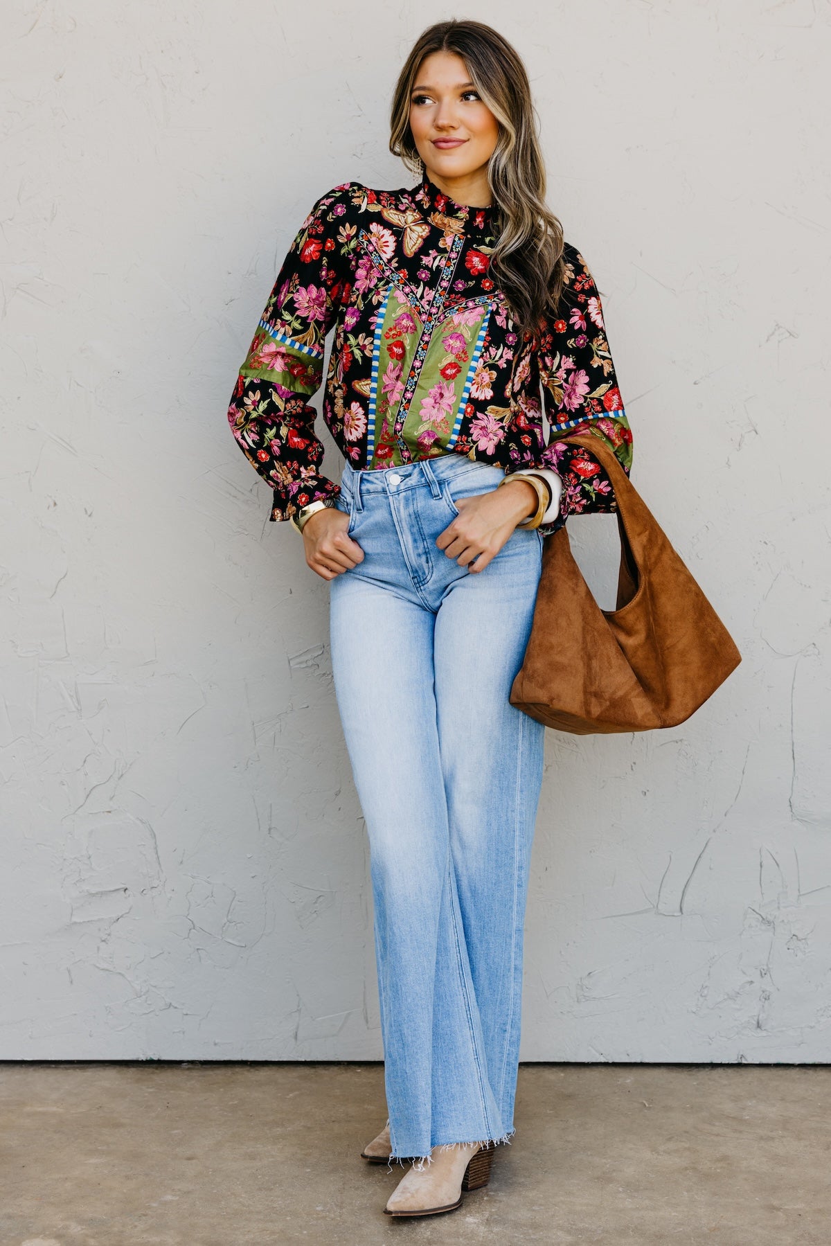 The Isabella Floral Woven Top