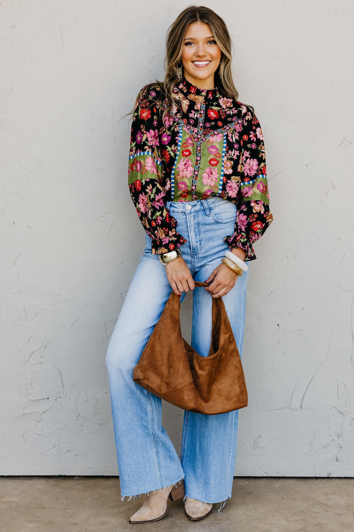 The Isabella Floral Woven Top