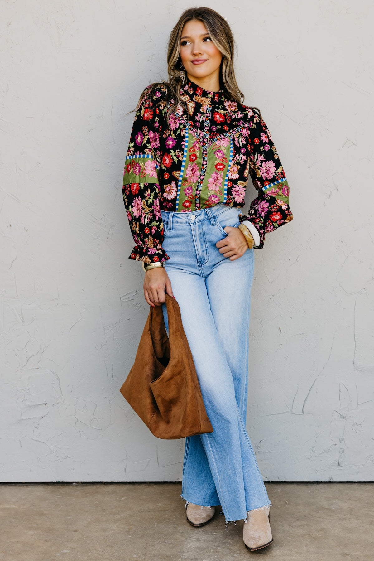 The Isabella Floral Woven Top