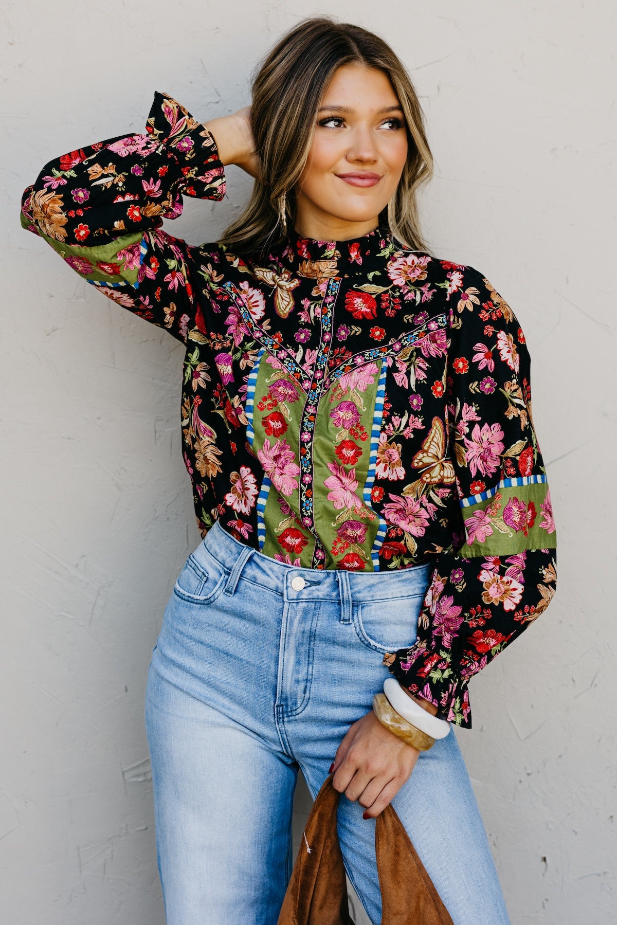 The Isabella Floral Woven Top