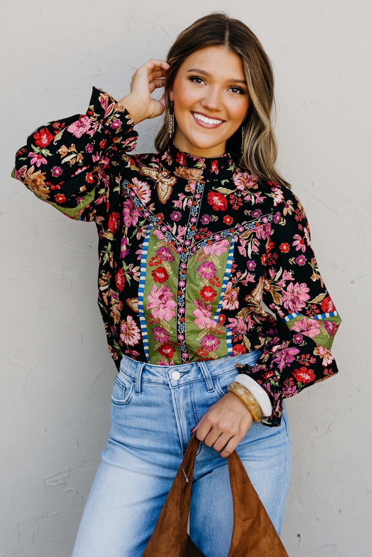 The Isabella Floral Woven Top