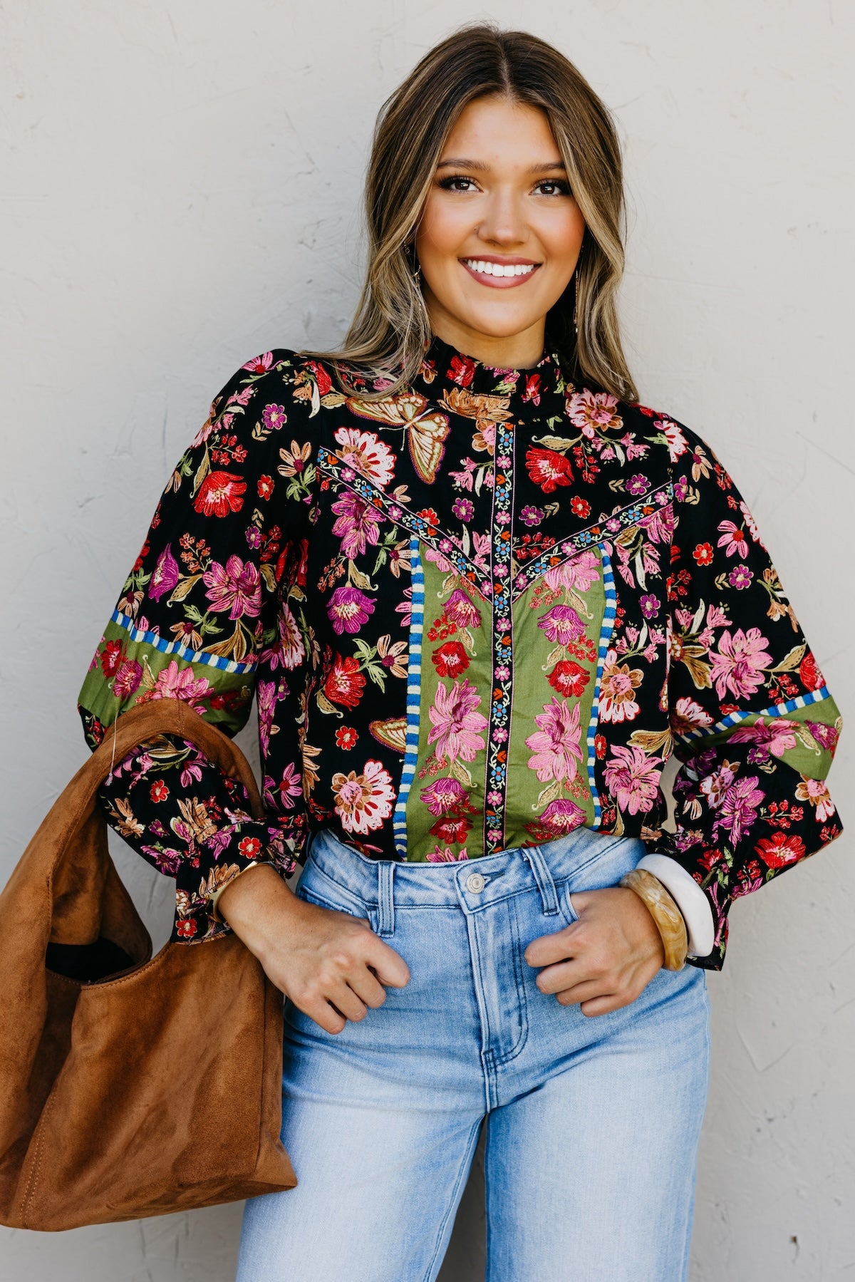 The Isabella Floral Woven Top
