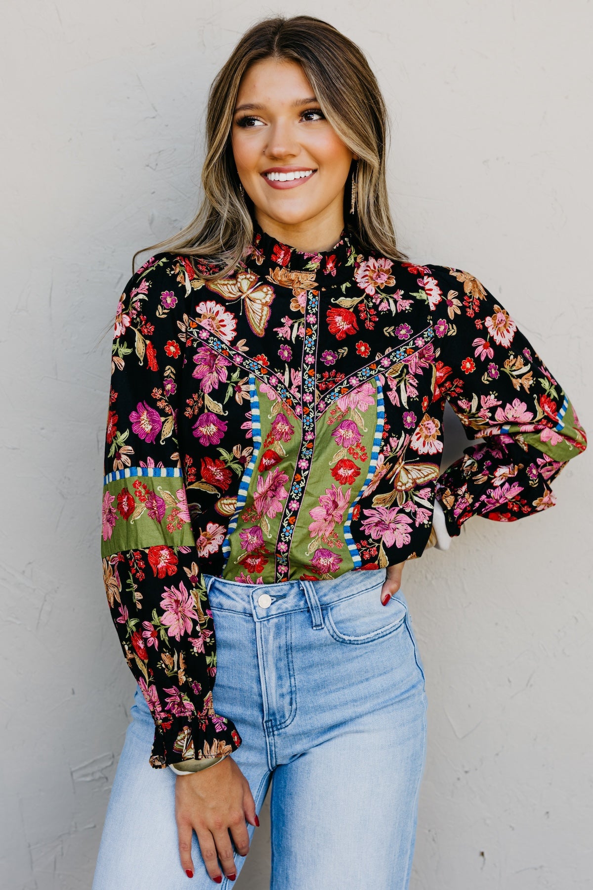 The Isabella Floral Woven Top