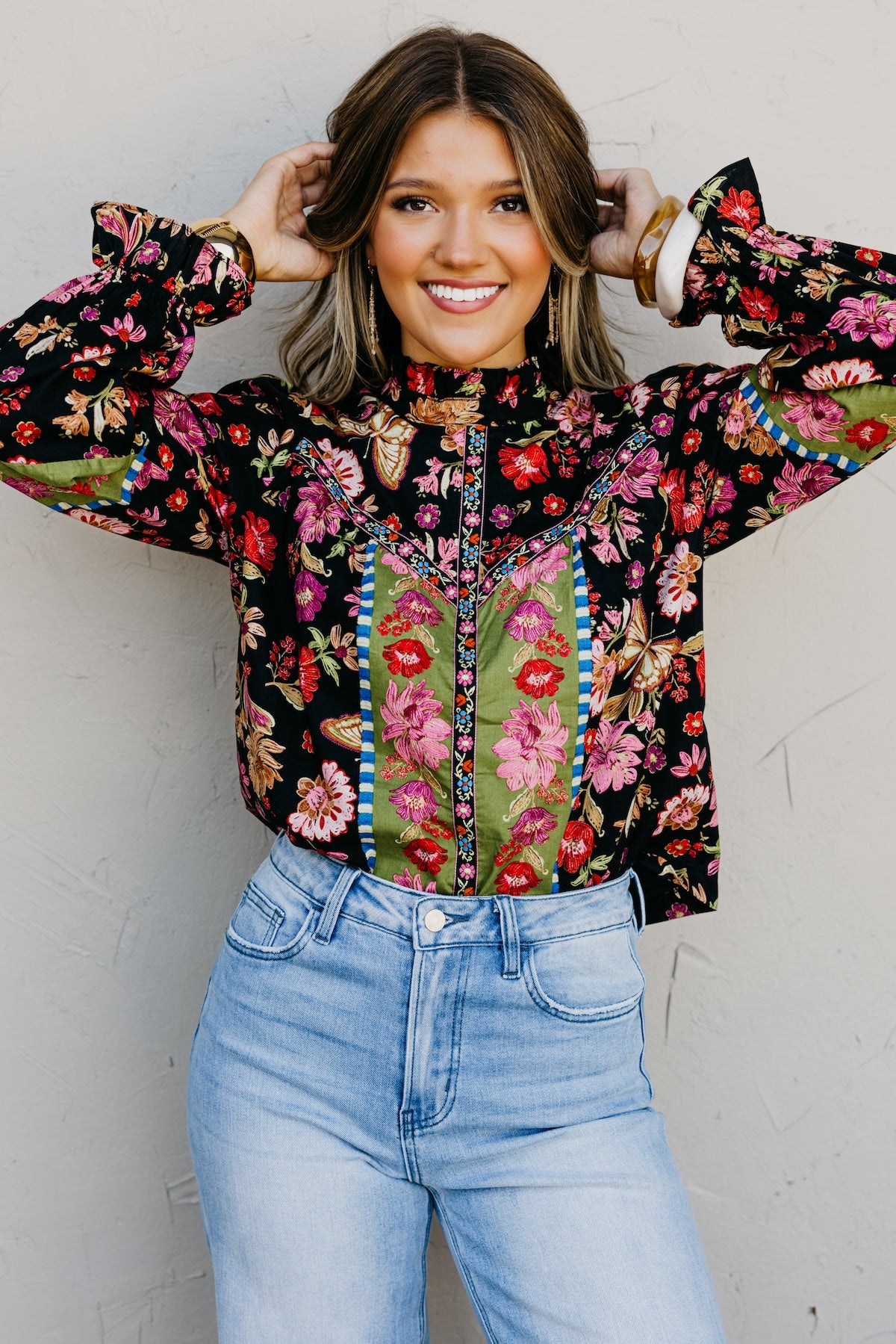 The Isabella Floral Woven Top