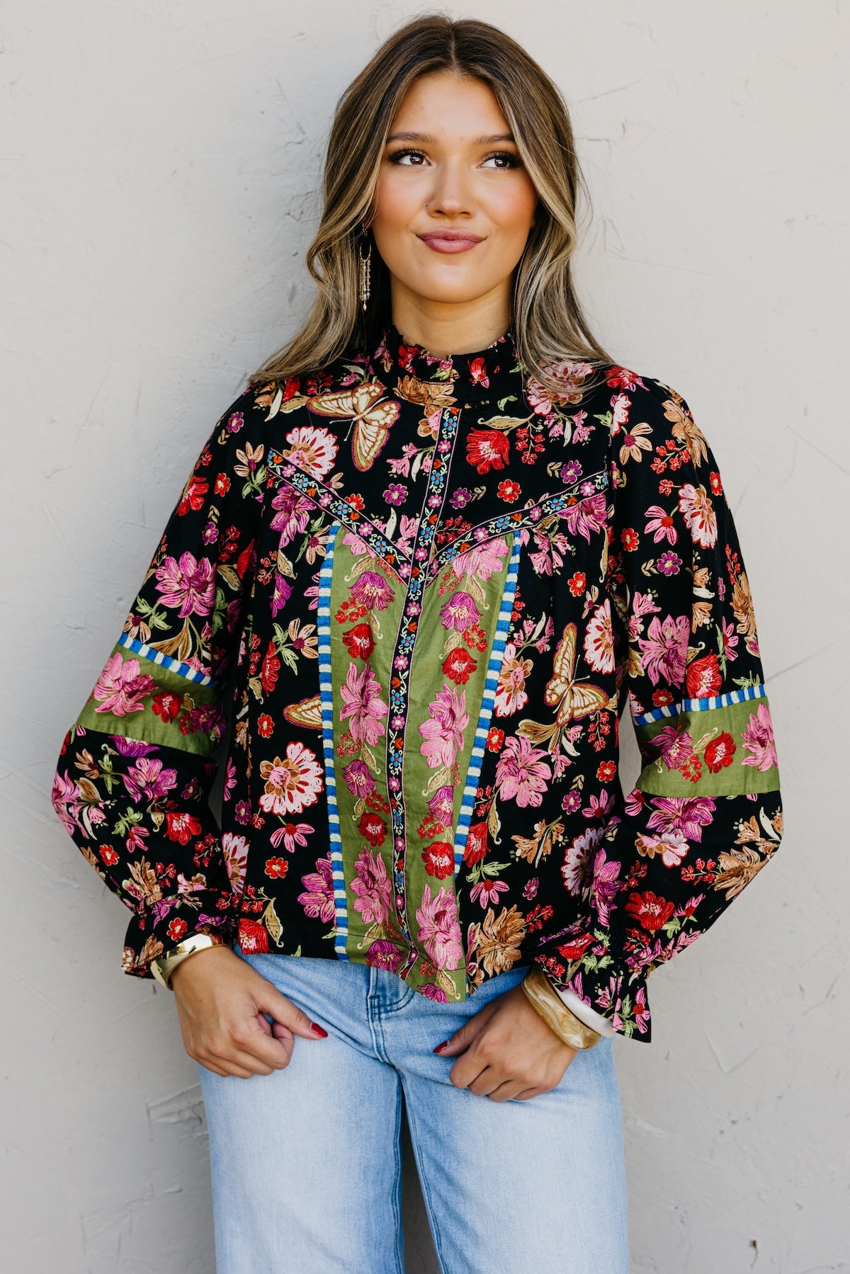 The Isabella Floral Woven Top