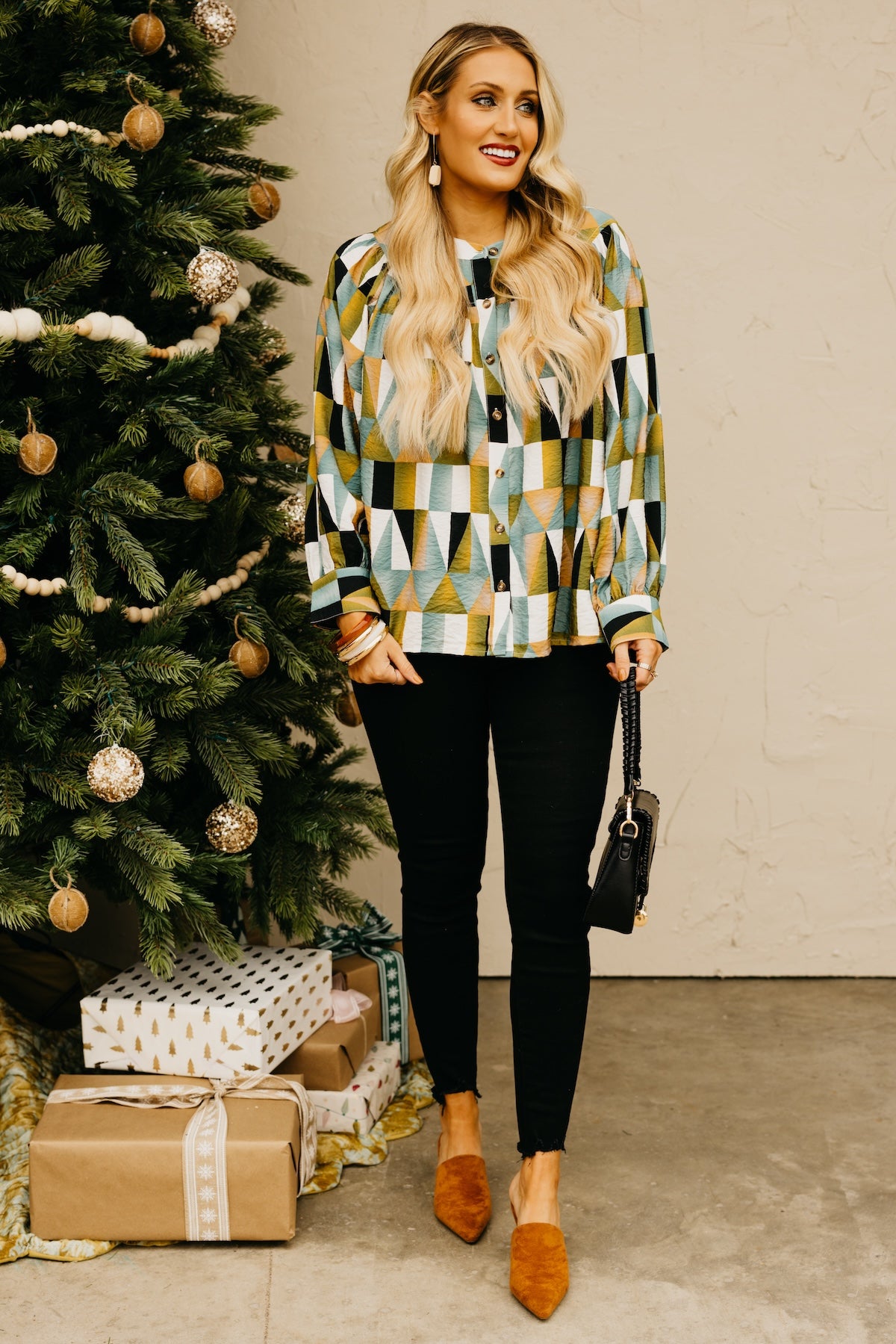 The Max Geo Print Blouse