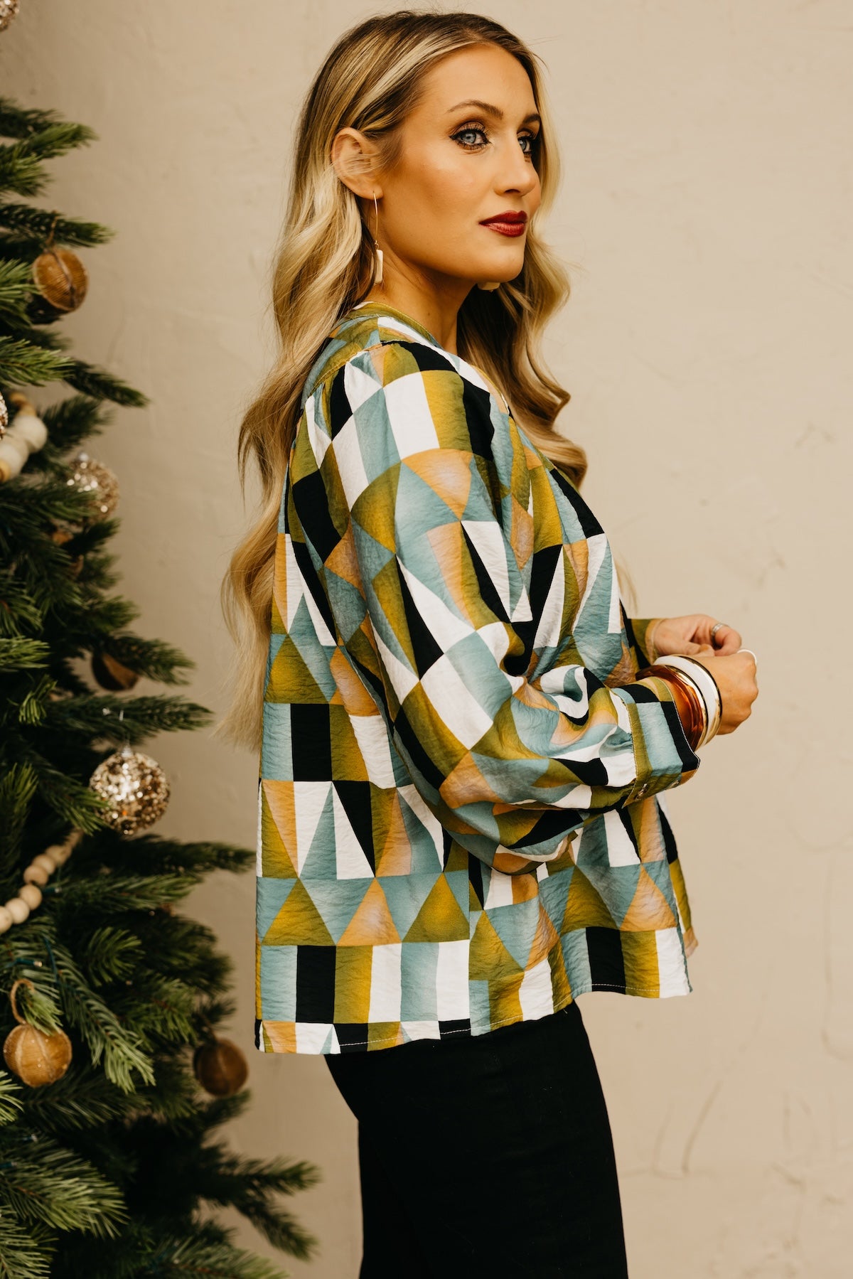 The Max Geo Print Blouse