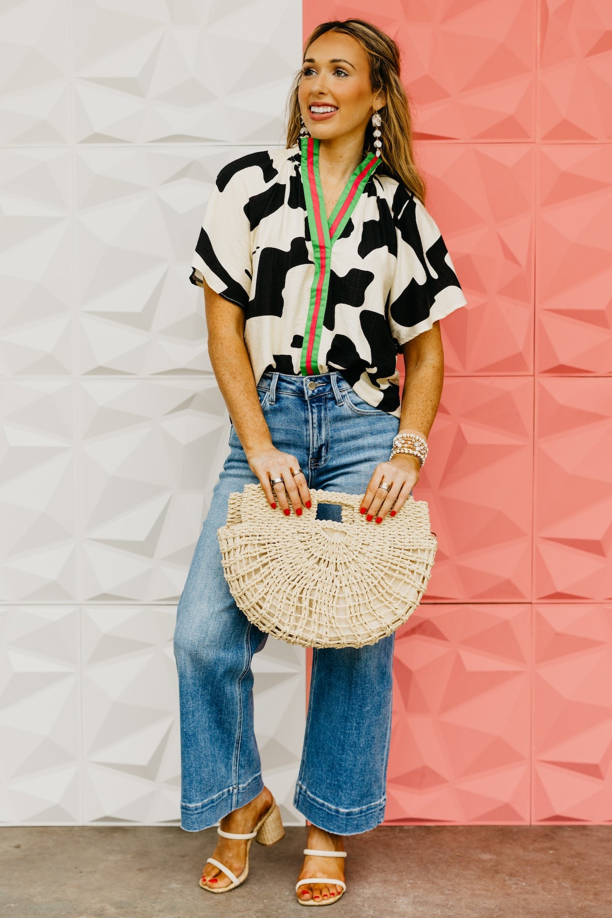 The Yusuf V Neck Print Top