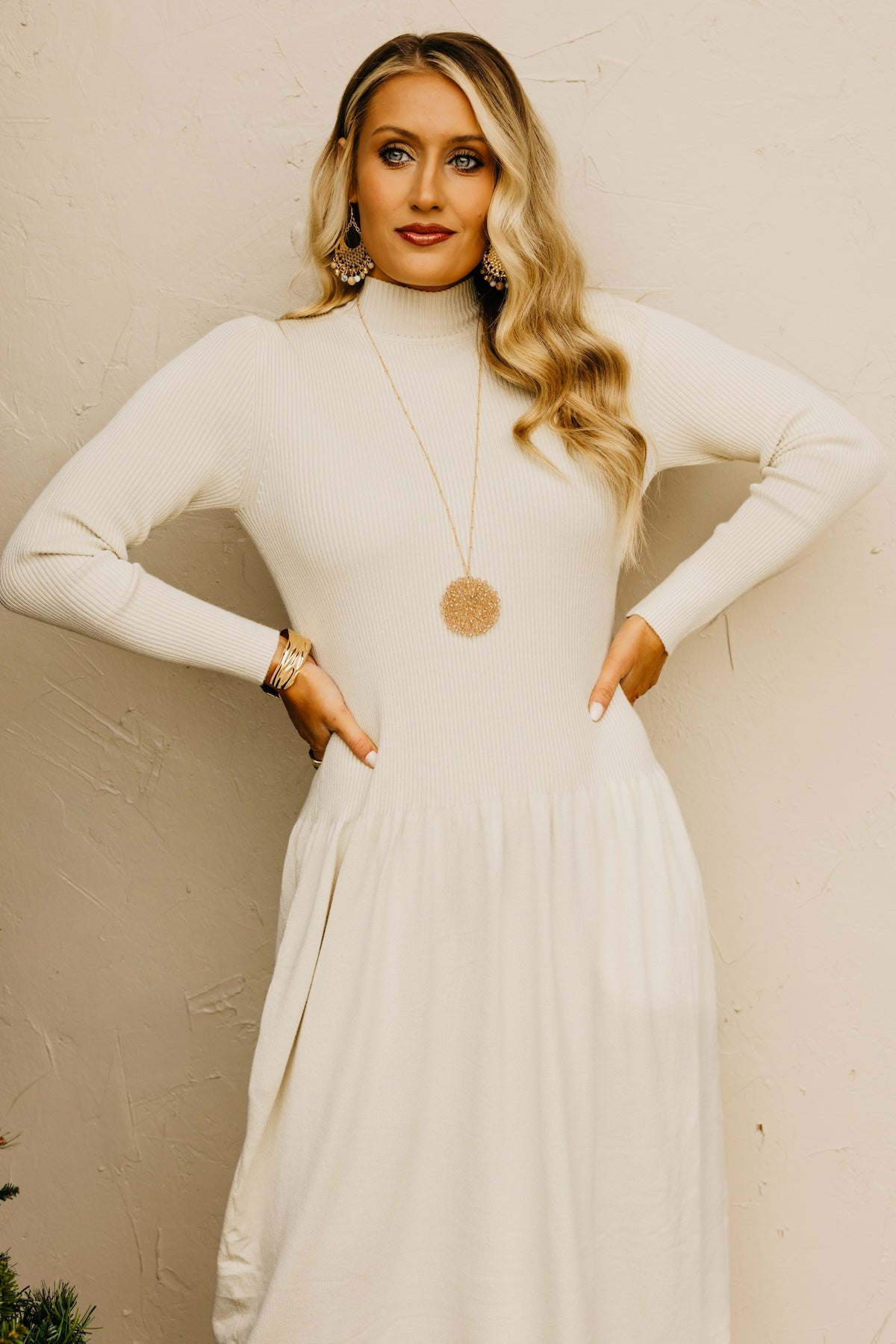 The Pepper Ribbed Midi Sweater Dress