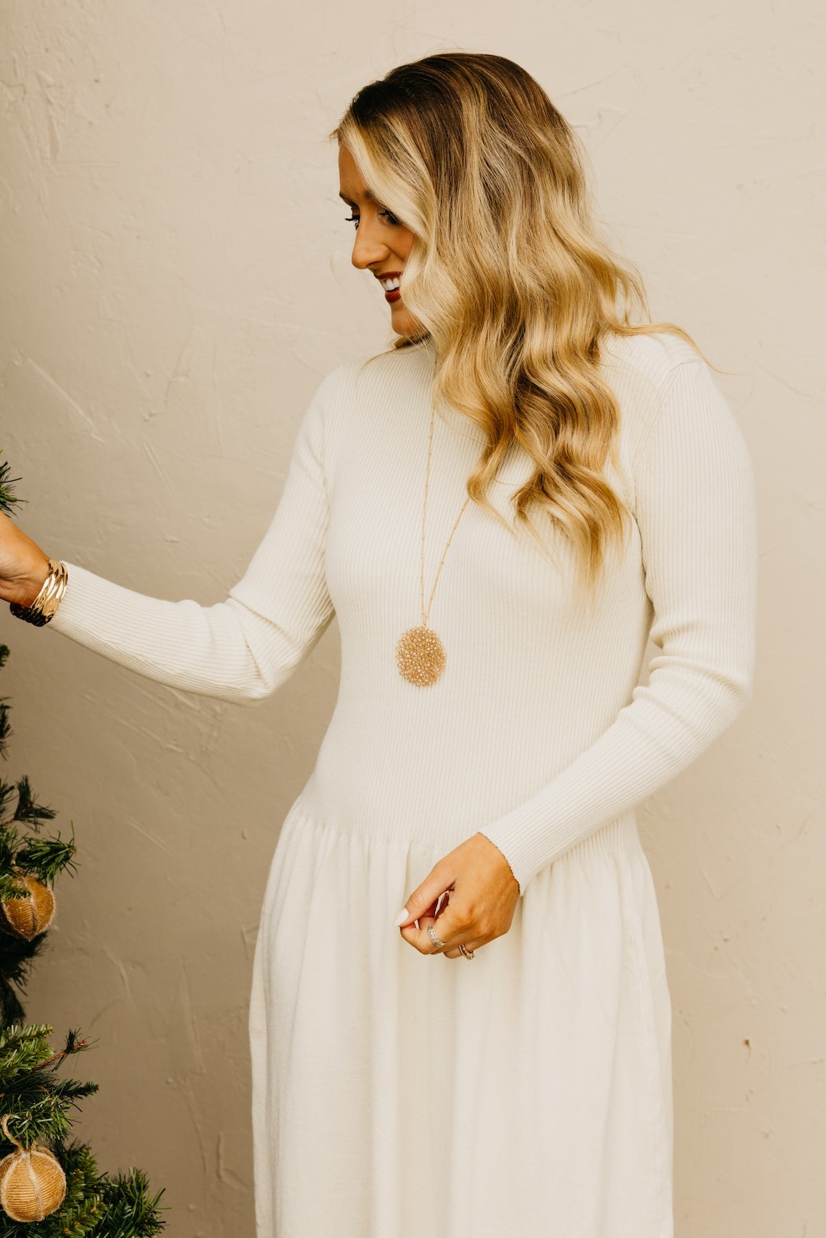 The Pepper Ribbed Midi Sweater Dress