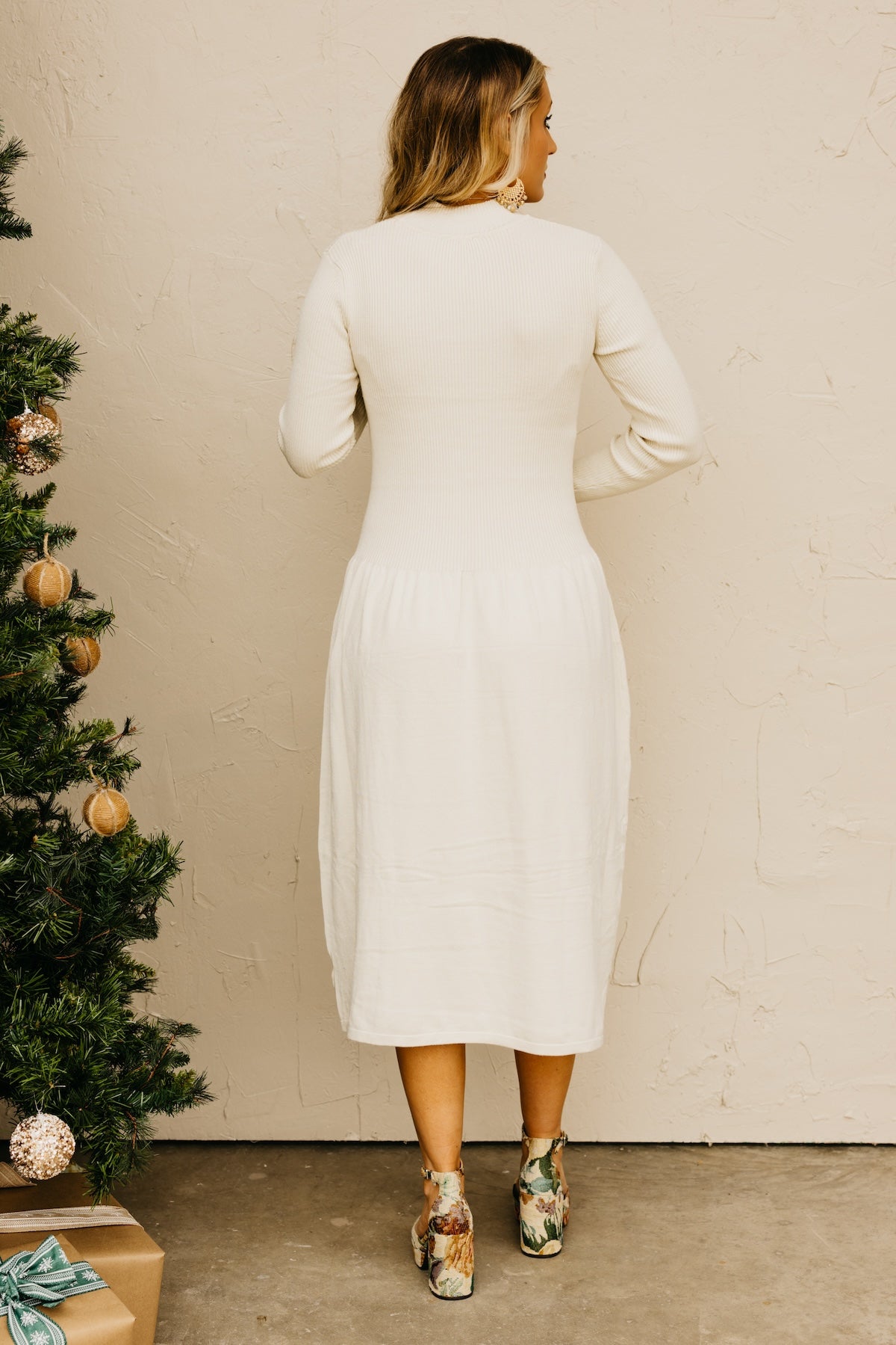 The Pepper Ribbed Midi Sweater Dress