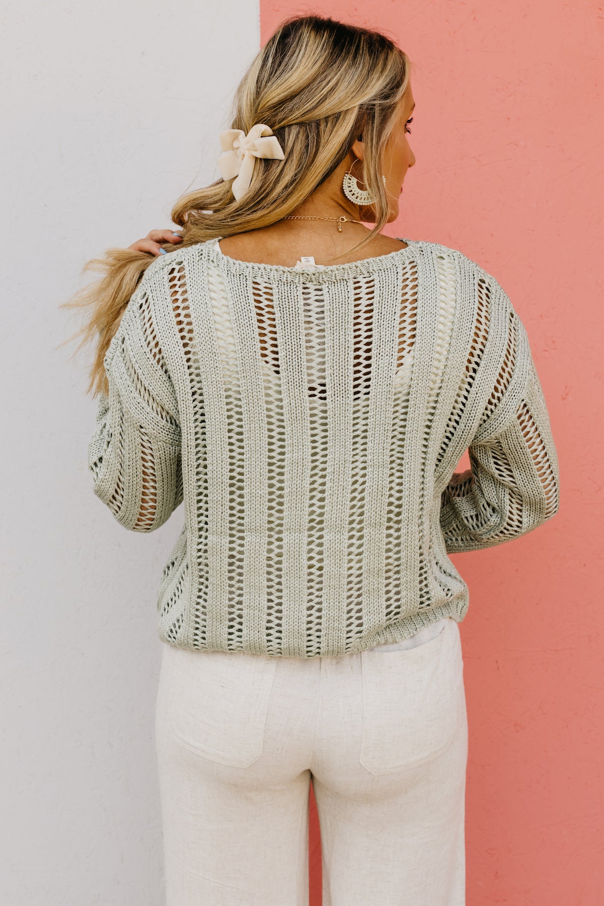 The Tristi Open Knit Sweater