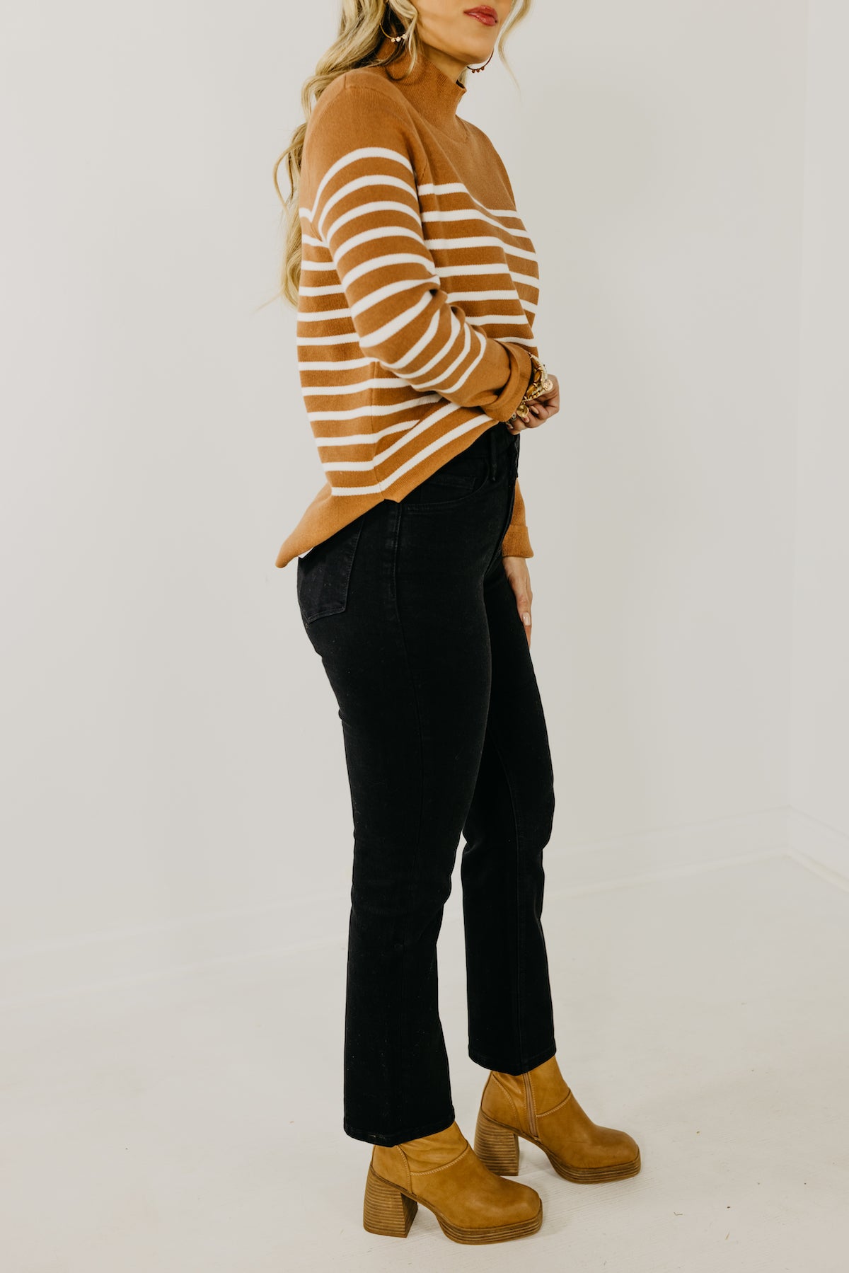 Vervet Denim | The Jeanne Criss Cross Slim Straight Jeans  - FINAL SALE