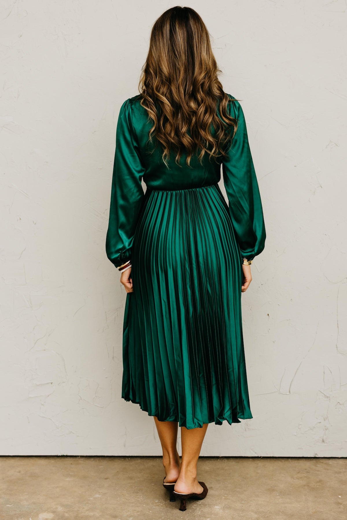 The Marta Pleated Midi Dress