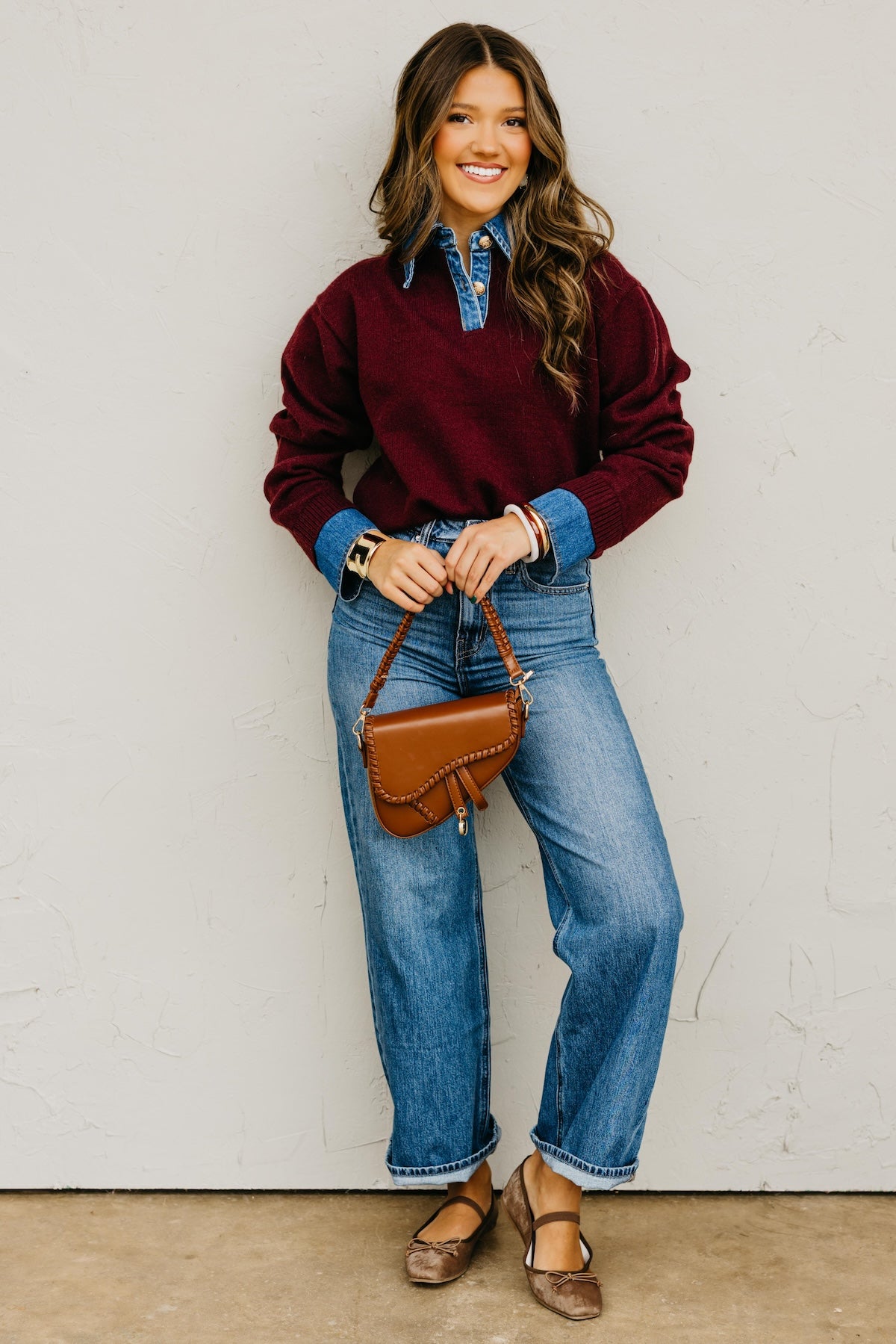 The Rockford Denim Contrast Sweater