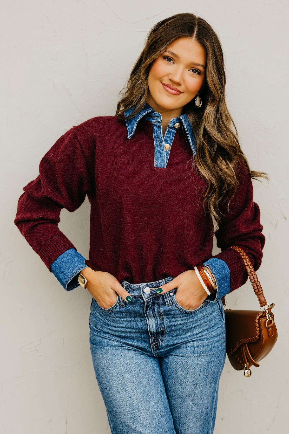 The Rockford Denim Contrast Sweater
