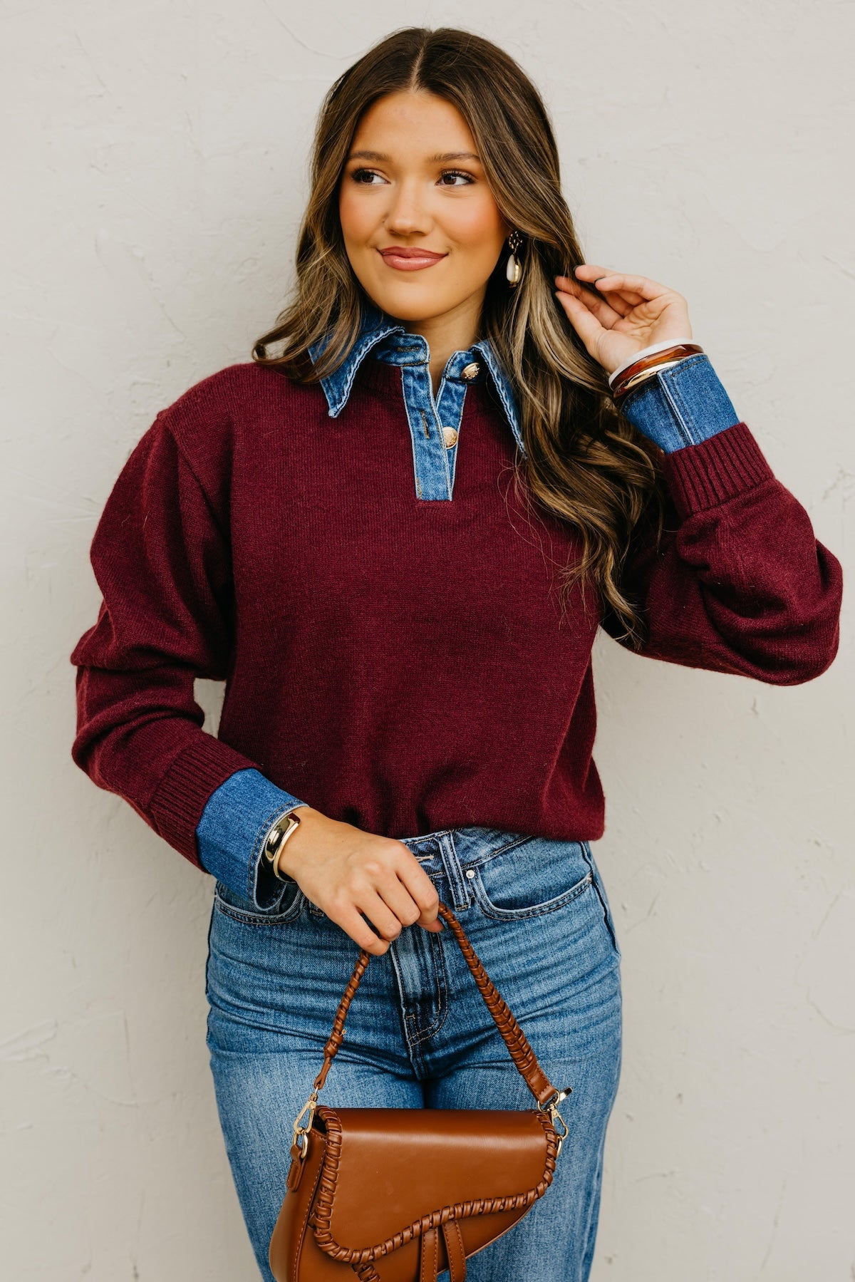 The Rockford Denim Contrast Sweater