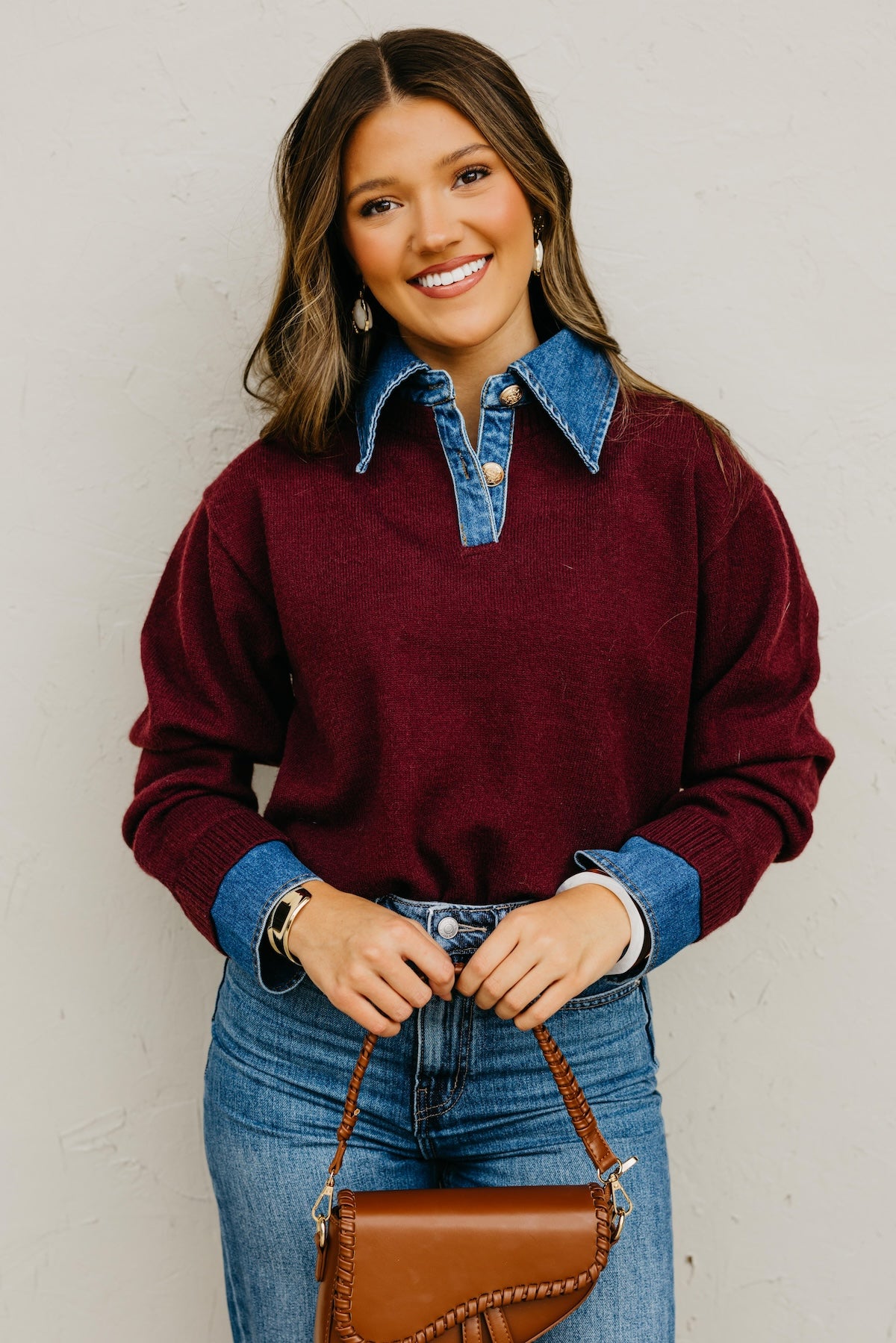 The Rockford Denim Contrast Sweater