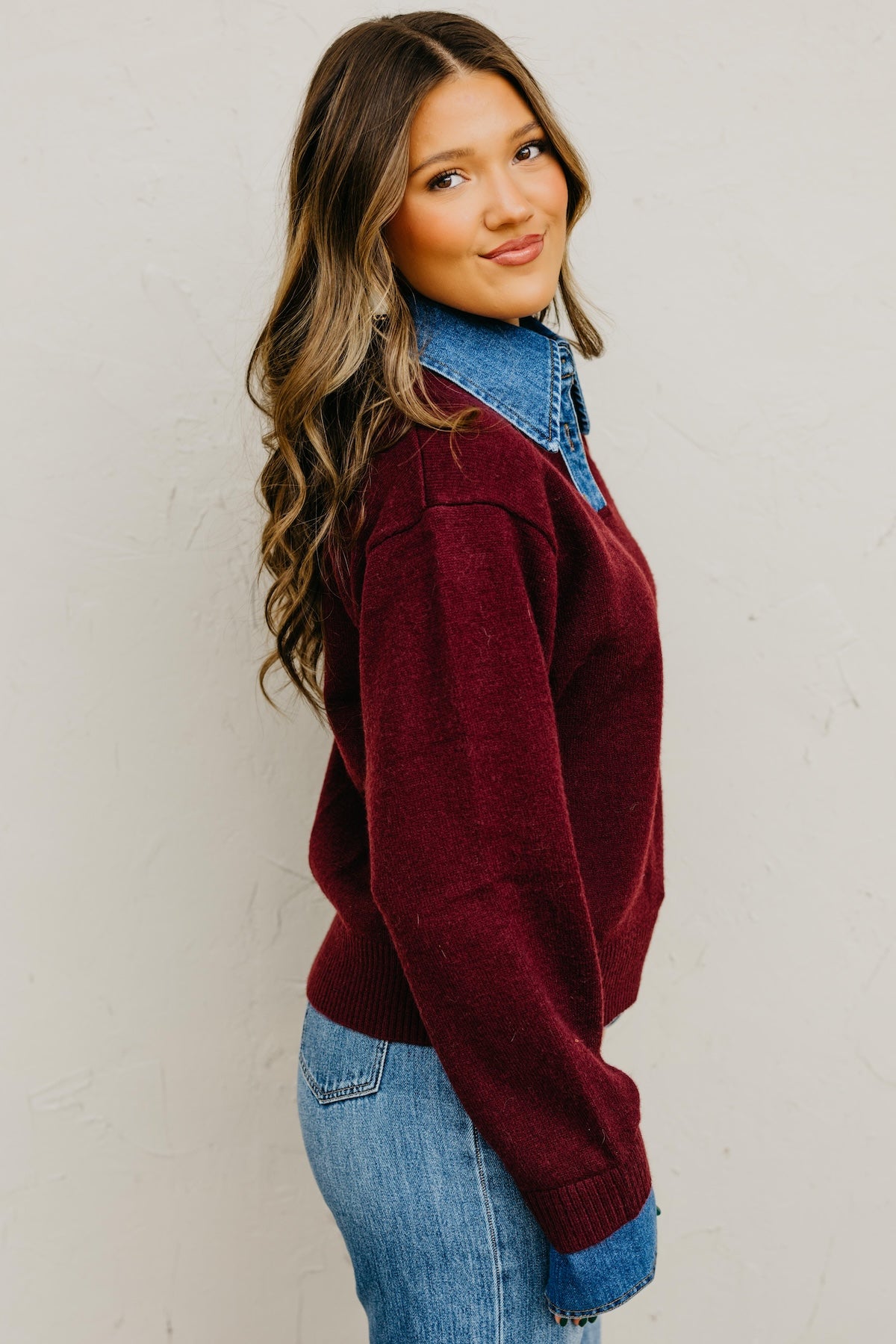 The Rockford Denim Contrast Sweater