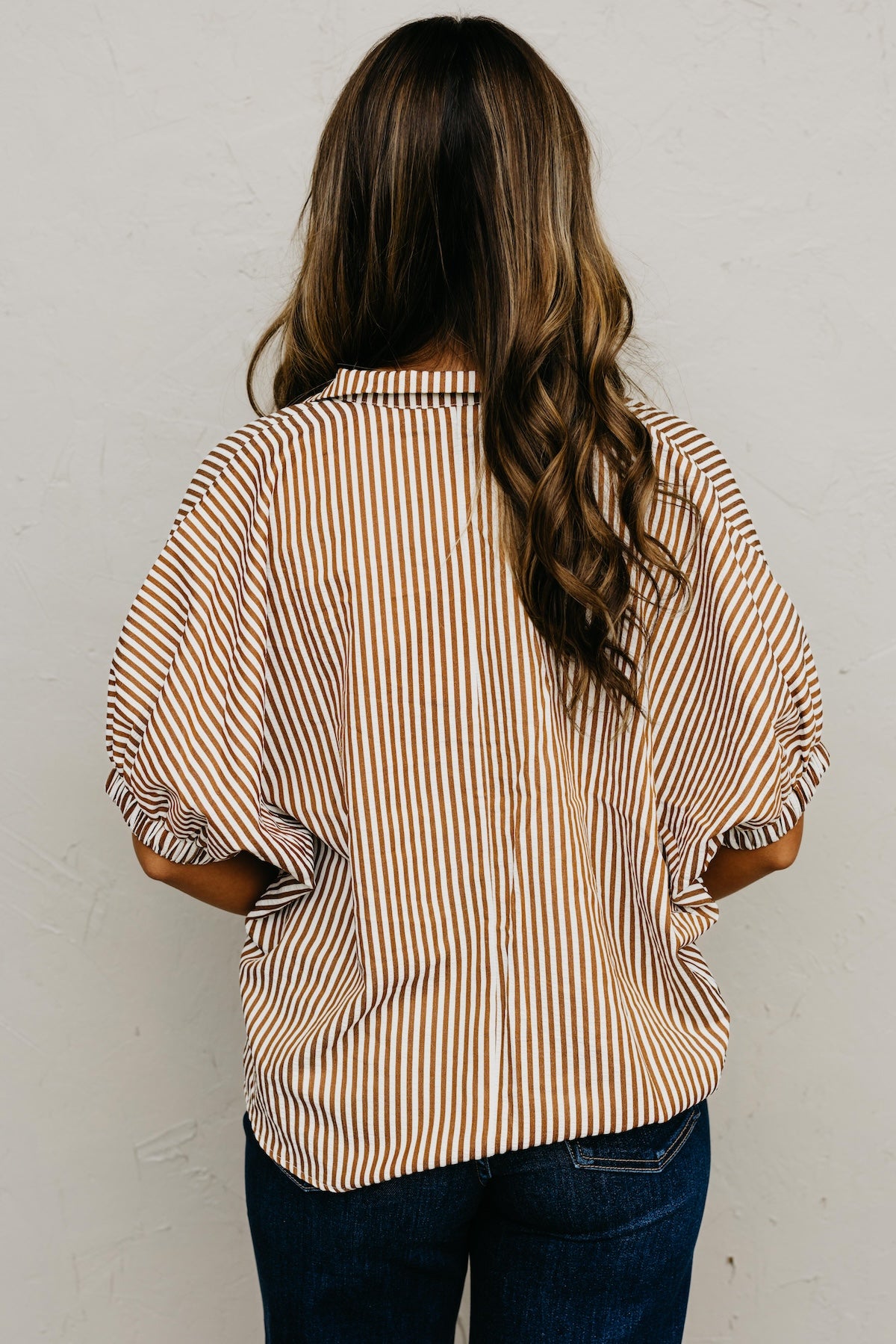 The Monique Striped Contrast Top