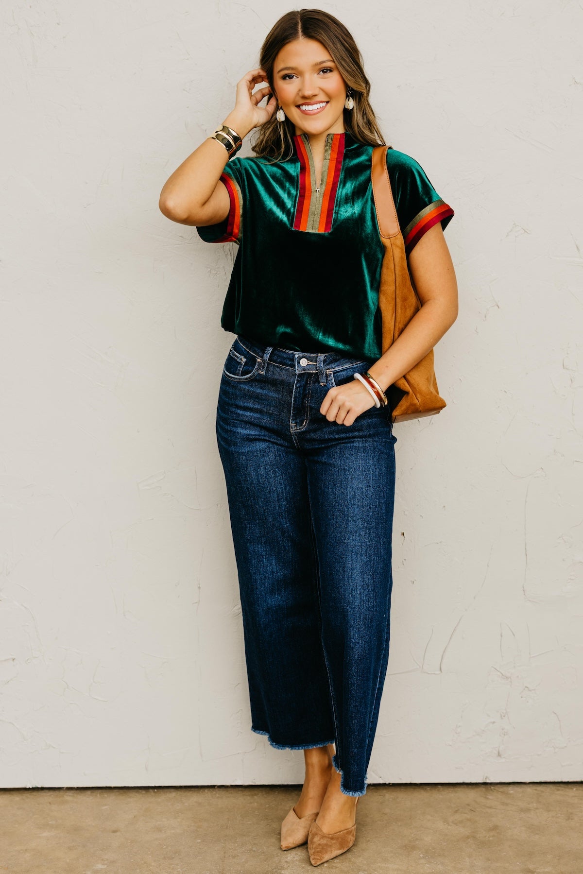 The Zaniyah Half Zip Top