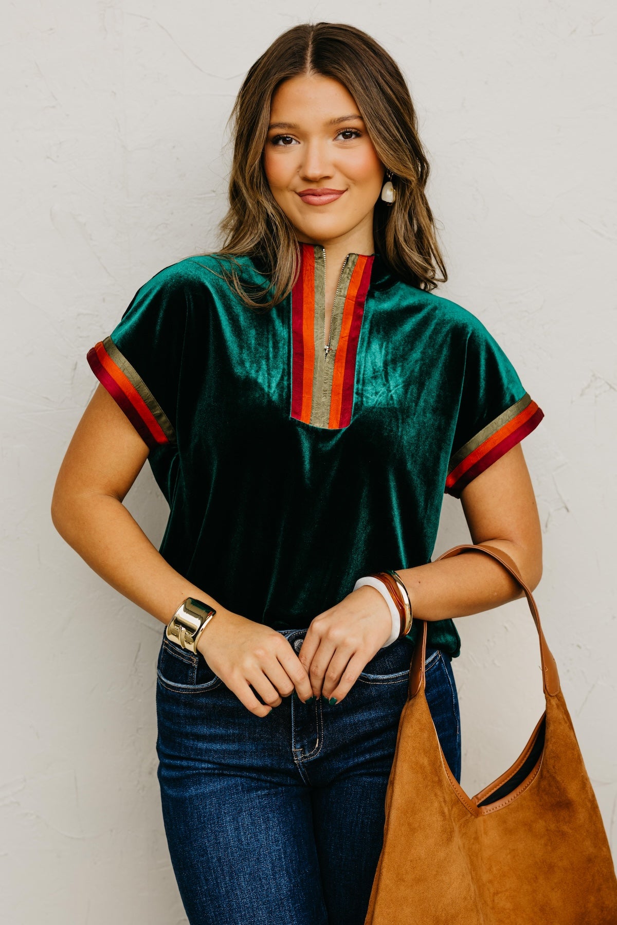 The Zaniyah Half Zip Top