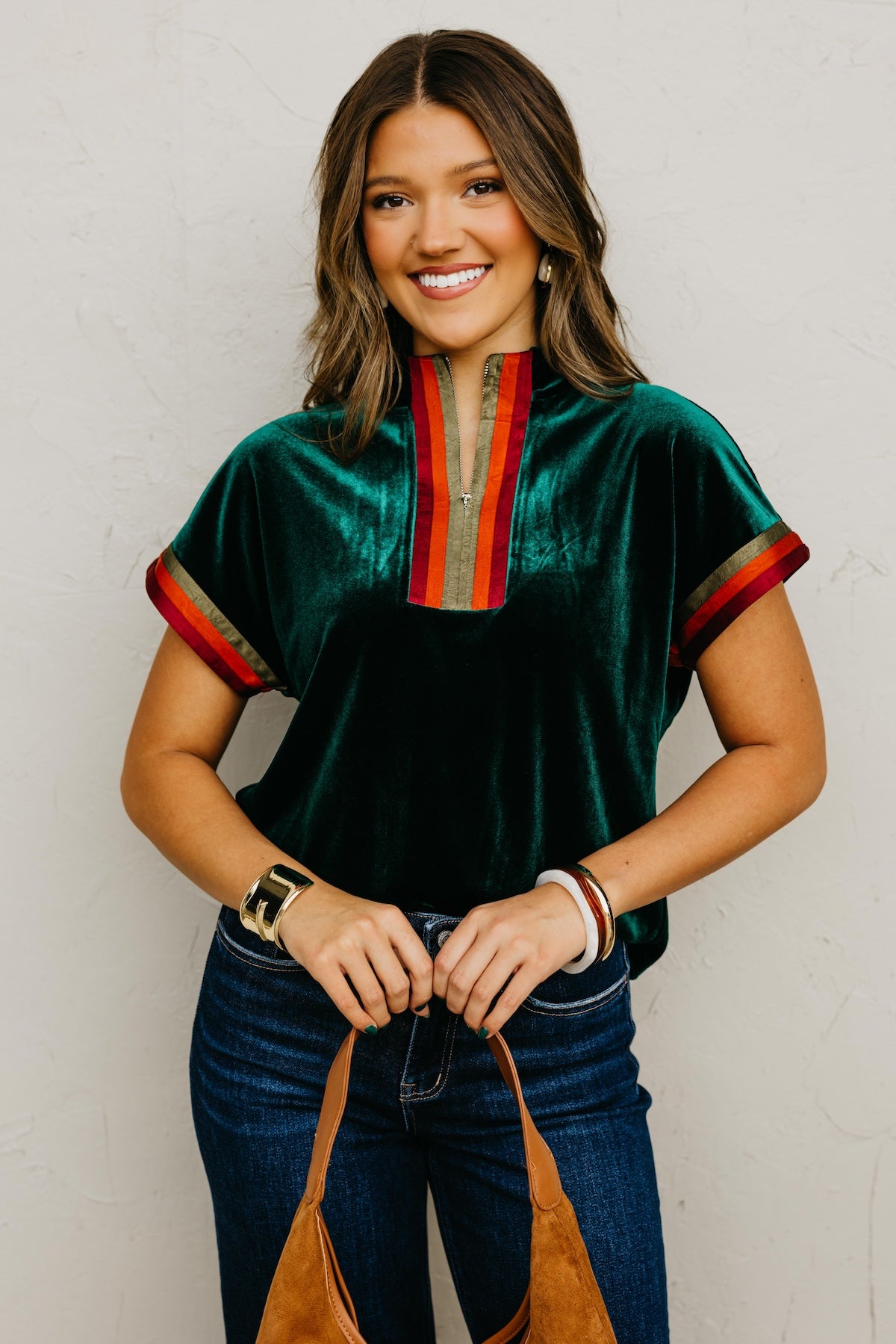 The Zaniyah Half Zip Top