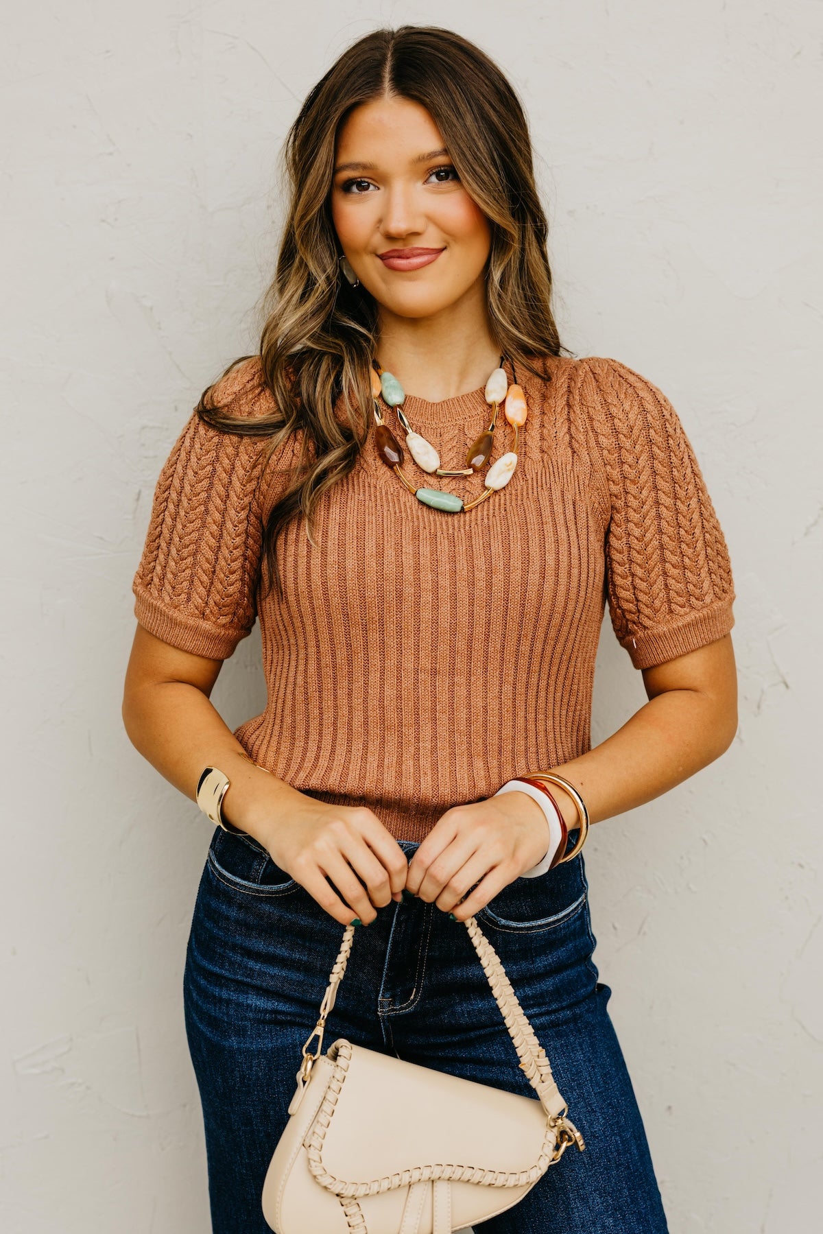 The Kairo Cable Knit Sweater Top