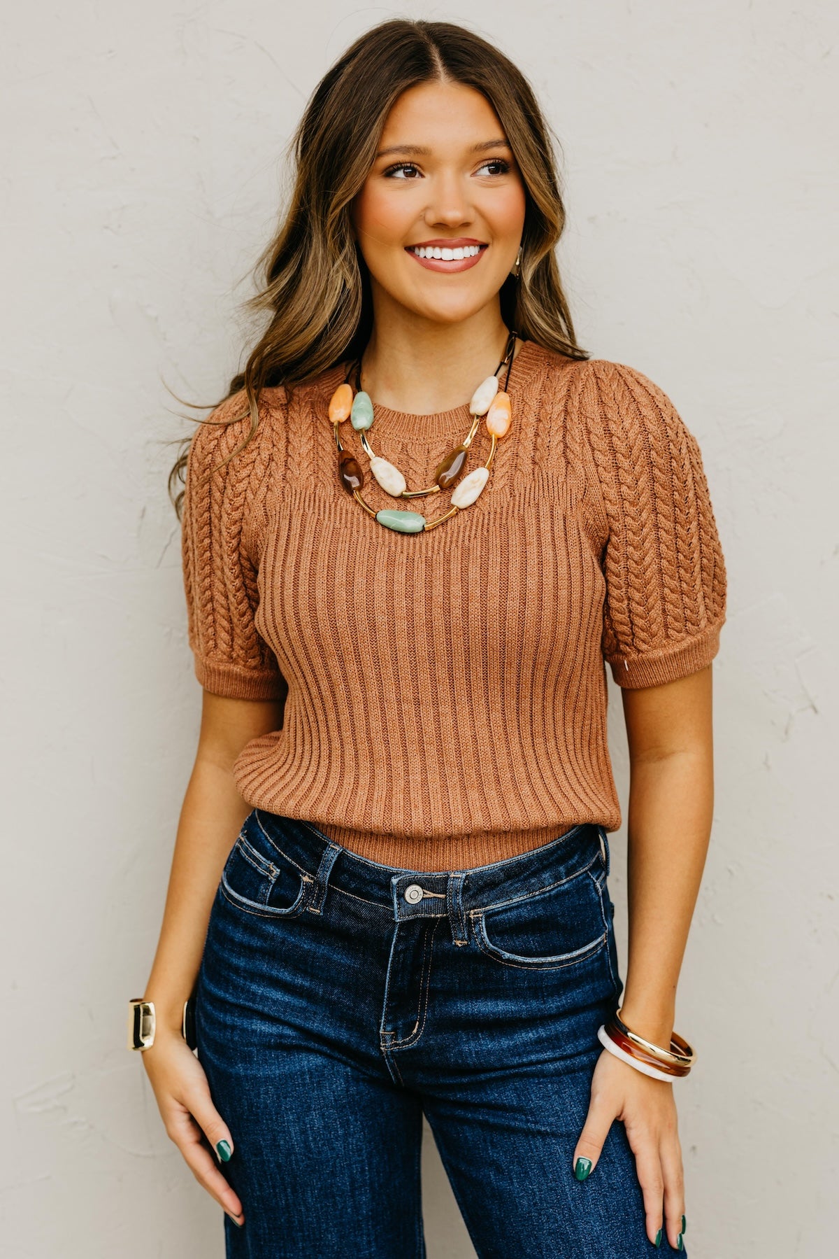 The Kairo Cable Knit Sweater Top