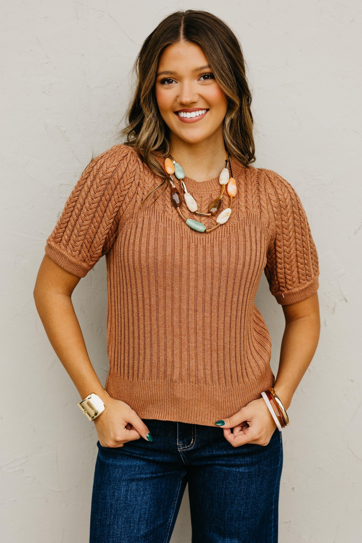 The Kairo Cable Knit Sweater Top