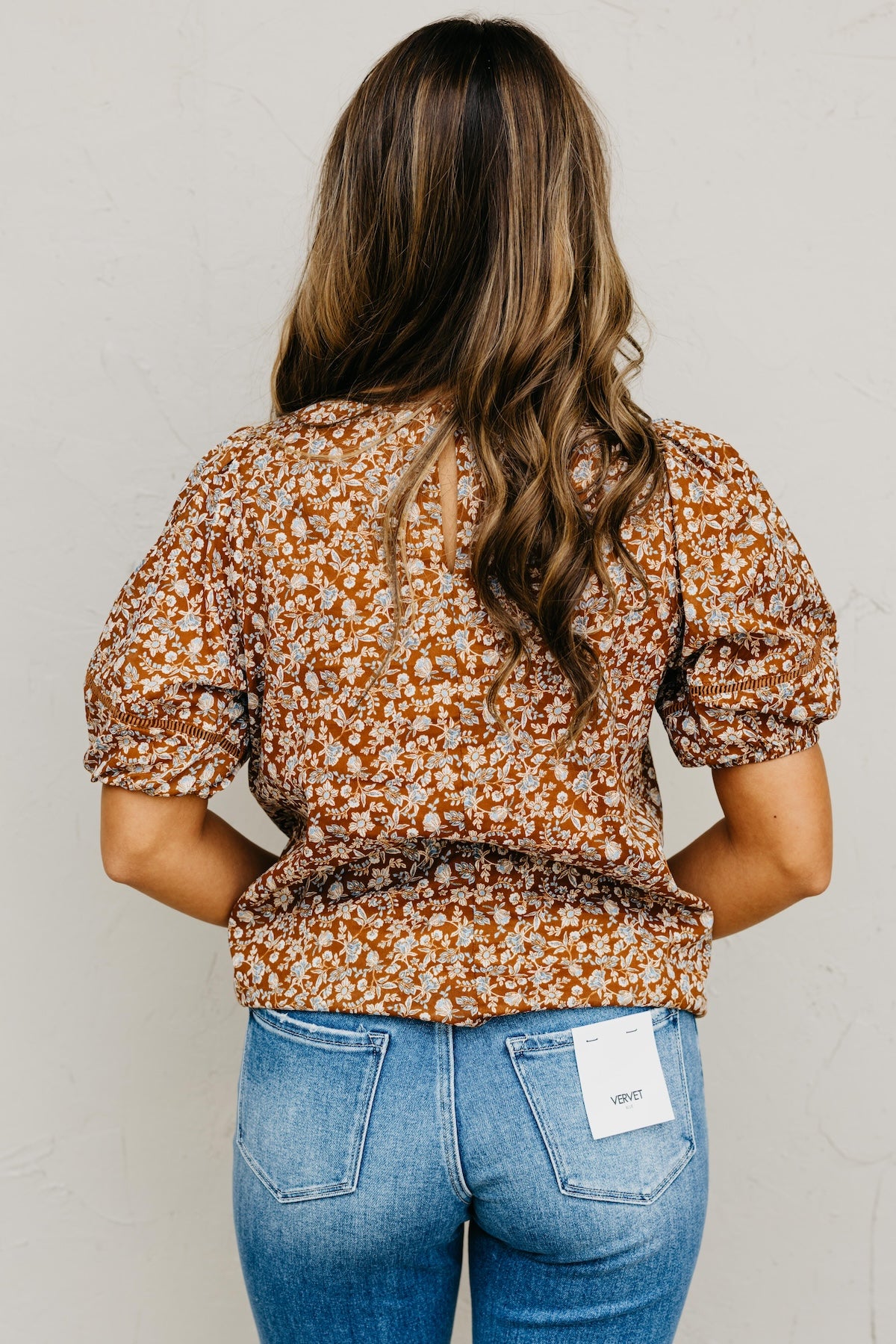 The Alfonso Ditsy Puff Sleeve Blouse