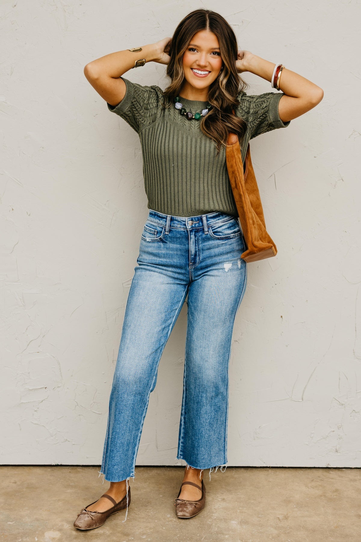 The Kairo Cable Knit Sweater Top