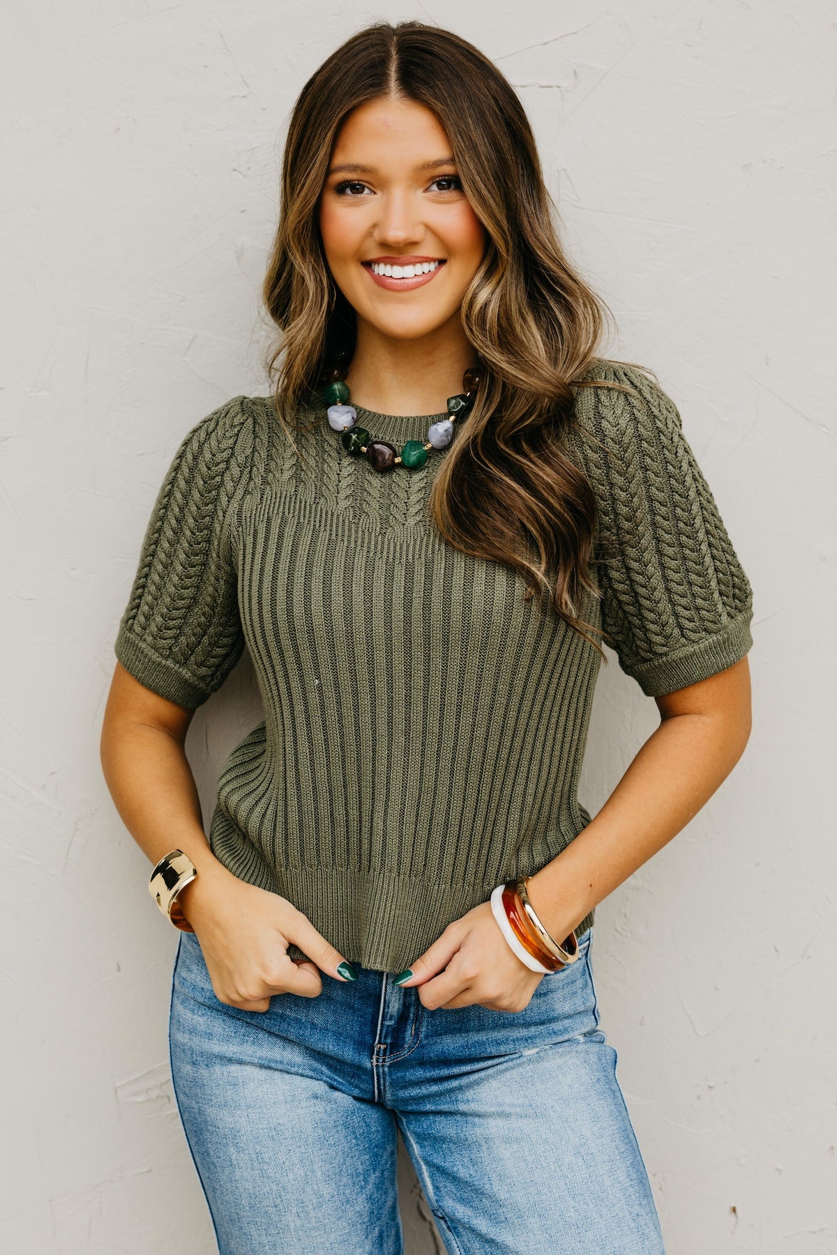 The Kairo Cable Knit Sweater Top