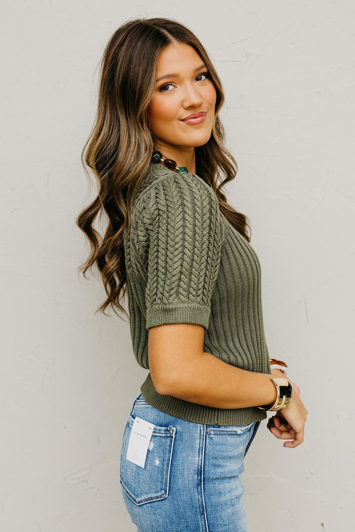 The Kairo Cable Knit Sweater Top