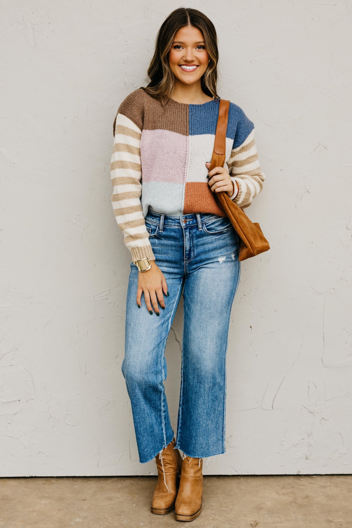 The Mystery Multi Color Block Sweater