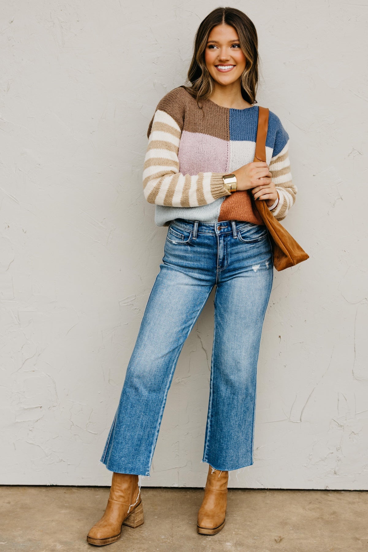 The Mystery Multi Color Block Sweater