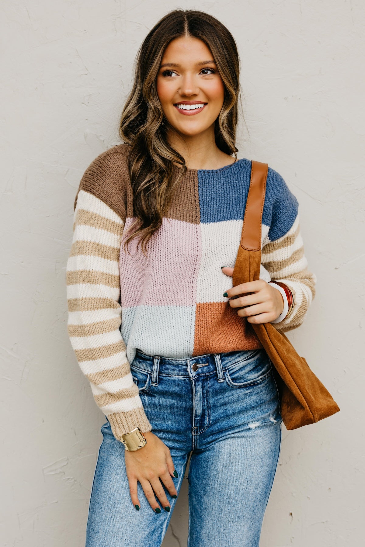 The Mystery Multi Color Block Sweater