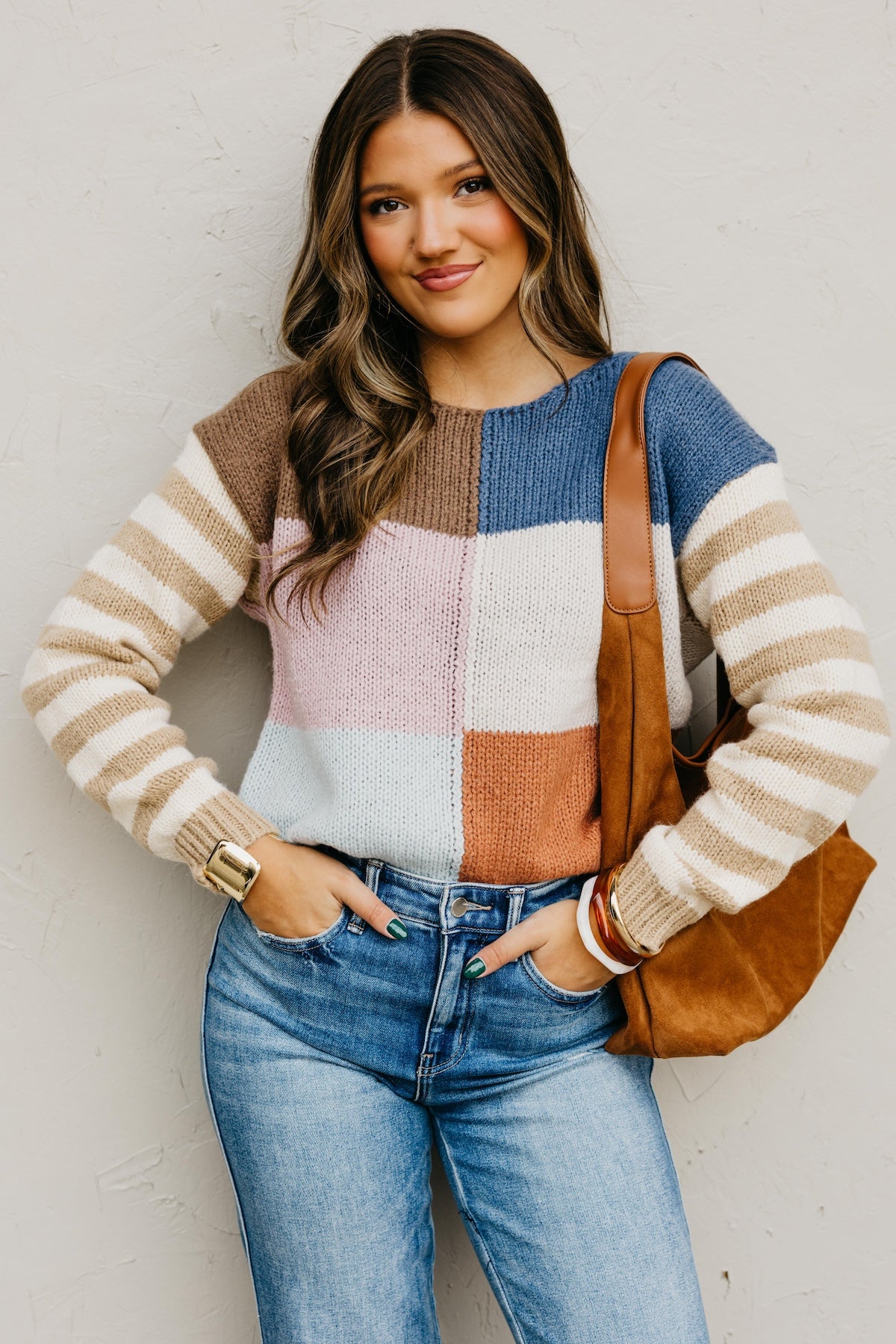 The Mystery Multi Color Block Sweater